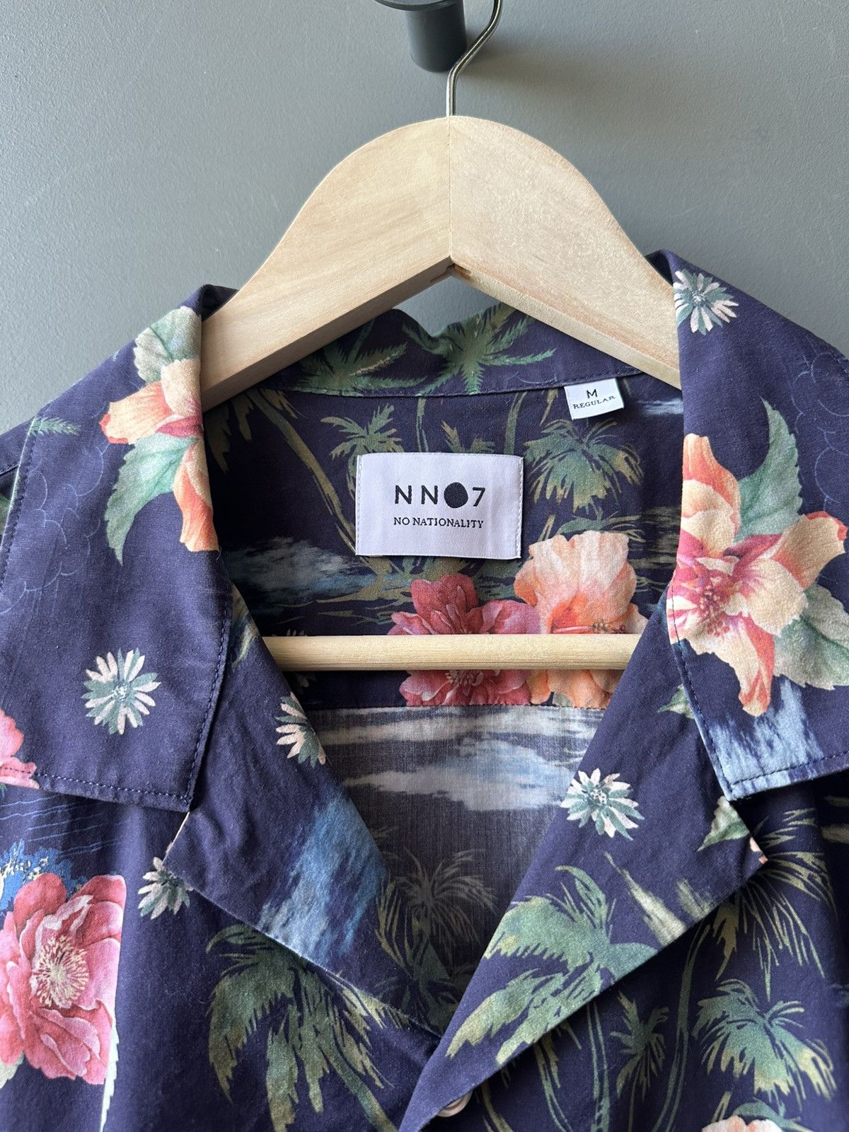 NN07 NN 07 No Nationality Hawaiian Short Sleeve Shirt Size M Size US M / EU 48-50 / 2 - 3 Thumbnail