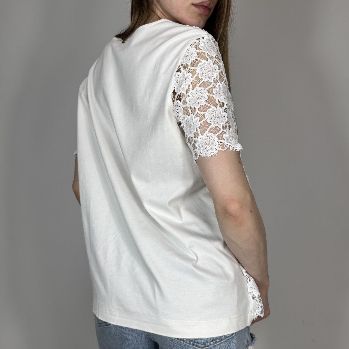 Escada Vintage Y2K Escada Mesh Floral Luxury Retro Style T-shirt Size L / US 10 / IT 46 - 2 Thumbnail