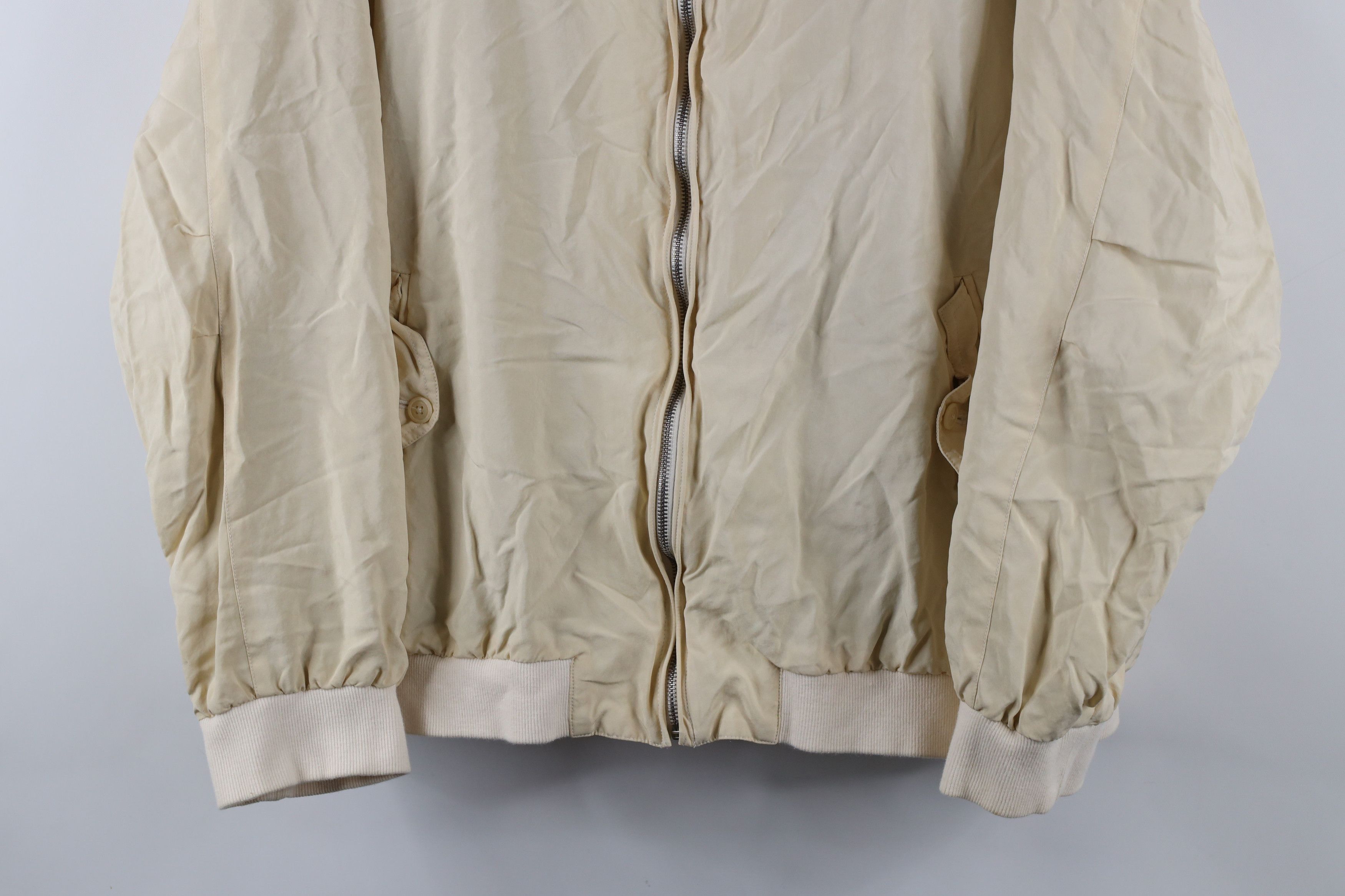 Vintage Vintage Bugatchi Uomo Beach Golf Links Silk Bomber Jacket Size US XL / EU 56 / 4 - 3 Thumbnail