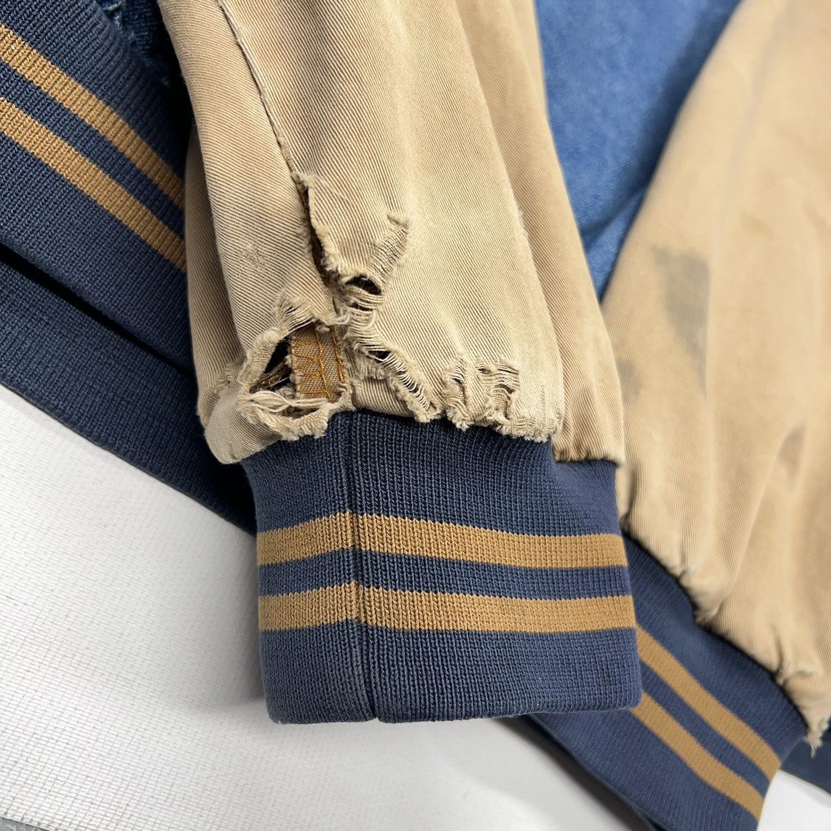 Dunbrooke × Vintage VTG Dunbrooke Denim Jacket Jersey State Police Jean Varsity Size US XXL / EU 58 / 5 - 21 Thumbnail