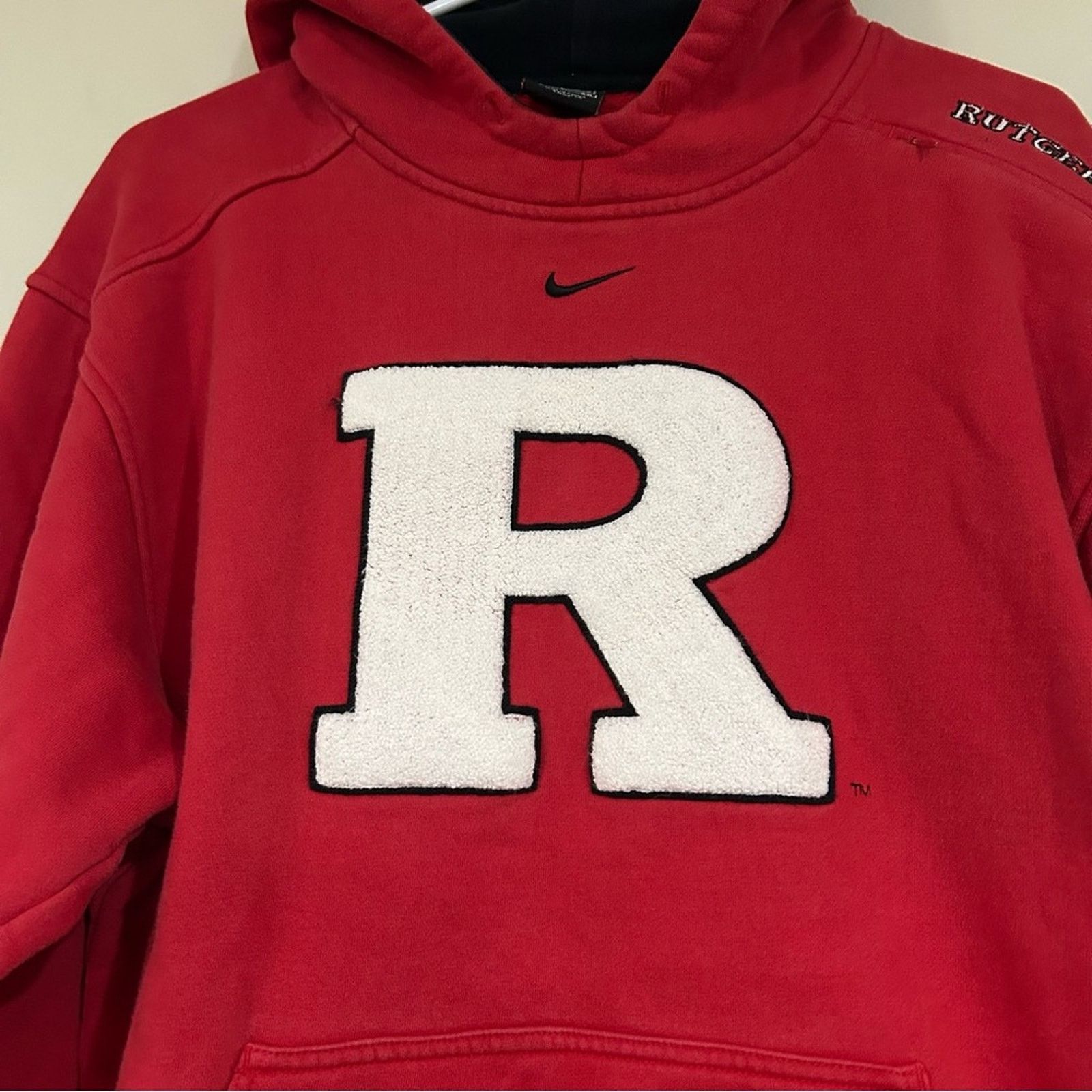 Nike Nike Rutgers Scarlet Knights Center Swoosh Hoodie Size US S / EU 44-46 / 1 - 2 Thumbnail