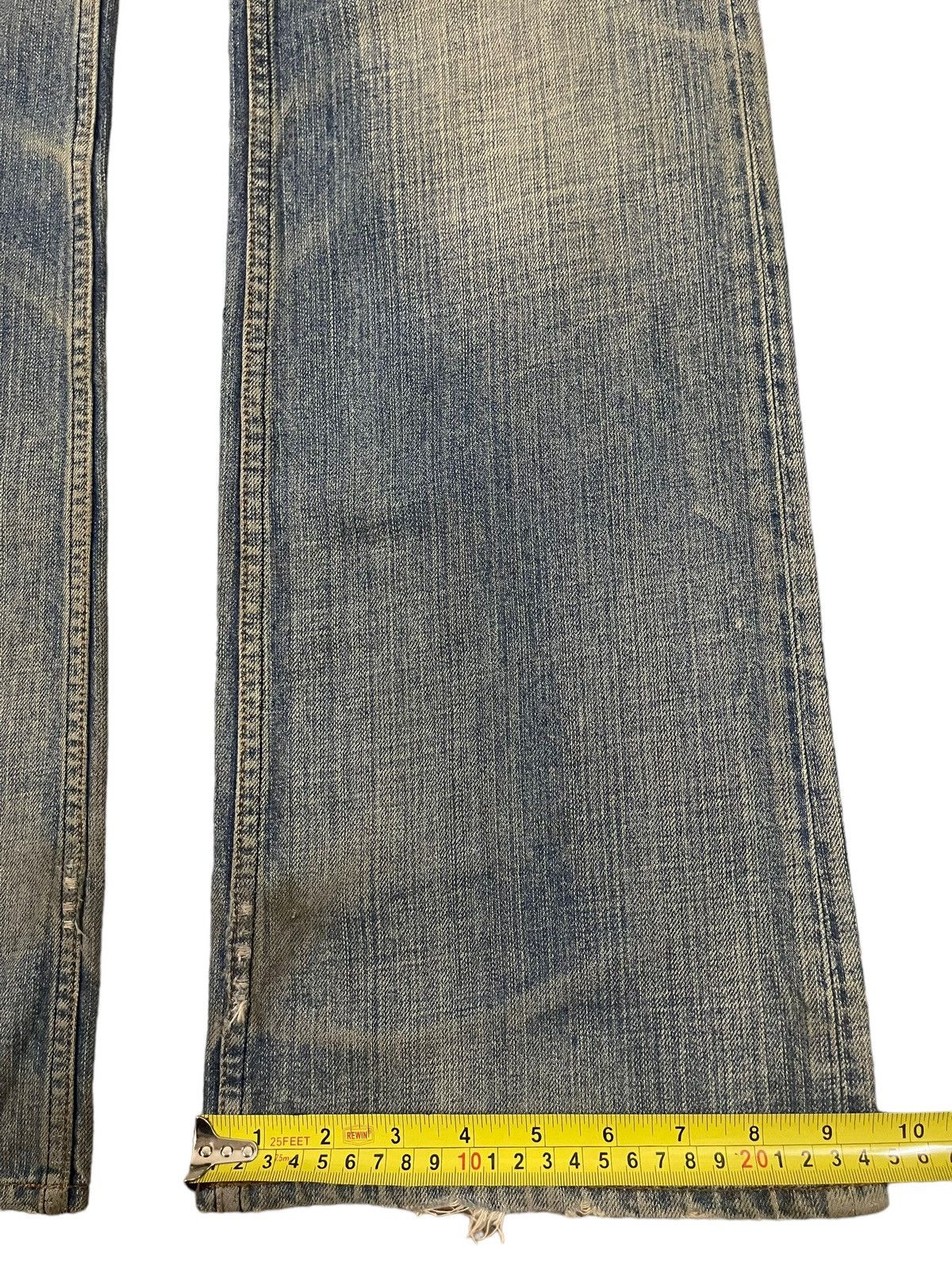 14th Addiction Vintage Japanese Brand Blue Faded Wash Style Bootcut Jeans Size US 34 / EU 50 - 14 Thumbnail