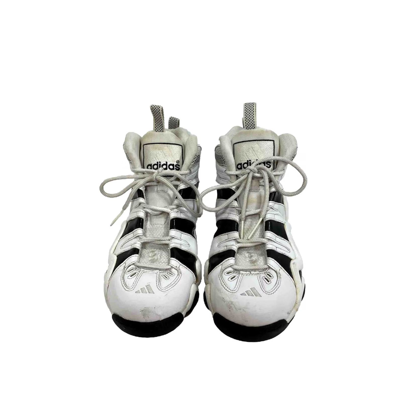 Adidas VINTAGE adidas Crazy 8 Kobe Bryant White Black 11.5 Mens Sneaker Mid Top Leather Cushioned Comfort 2005 Rare OG Stars Sports 809697 KB8 US Size 11.5 Size US 12 / EU 45 - 2 Thumbnail