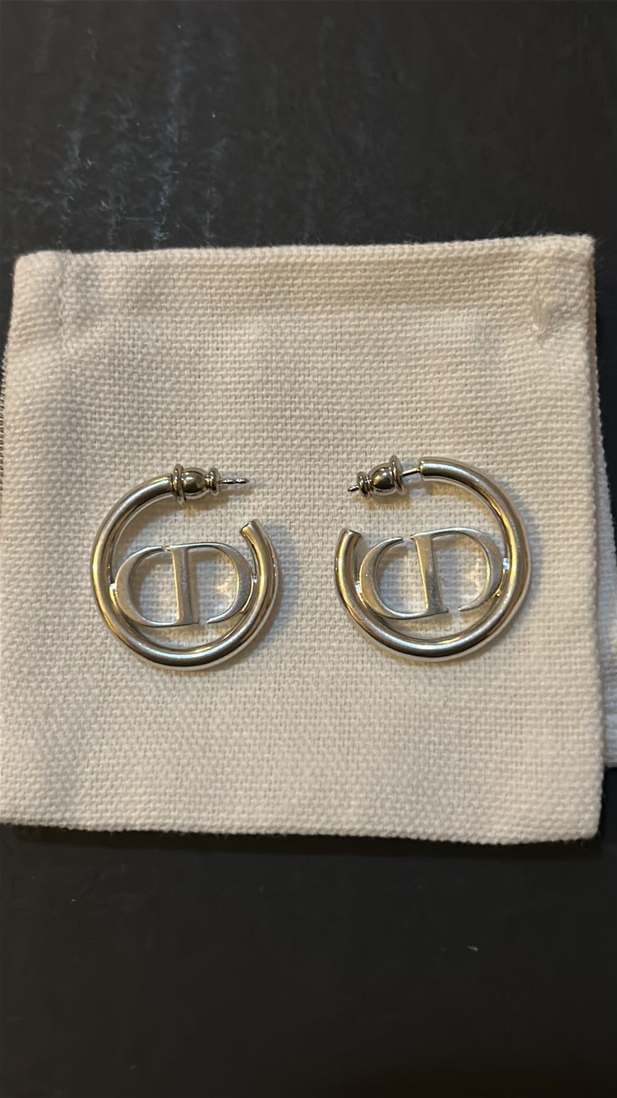 Dior Christian Dior 30 MONTAIGNE EARRINGS Silver-Finish Metal Size ONE SIZE - 5 Thumbnail