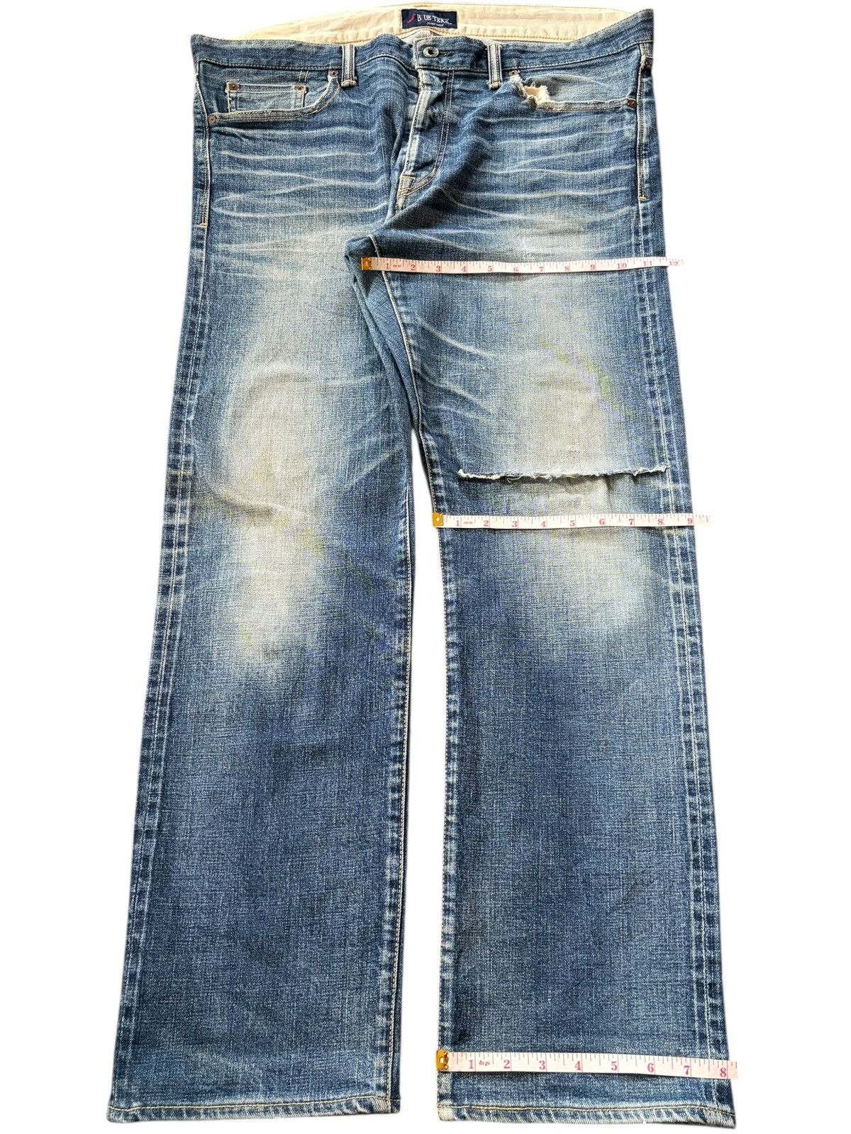 Studio D'Artisan Vintage Japanese Brand Mud Wash Loose Selvedge Jeans Size 39" - 8 Thumbnail