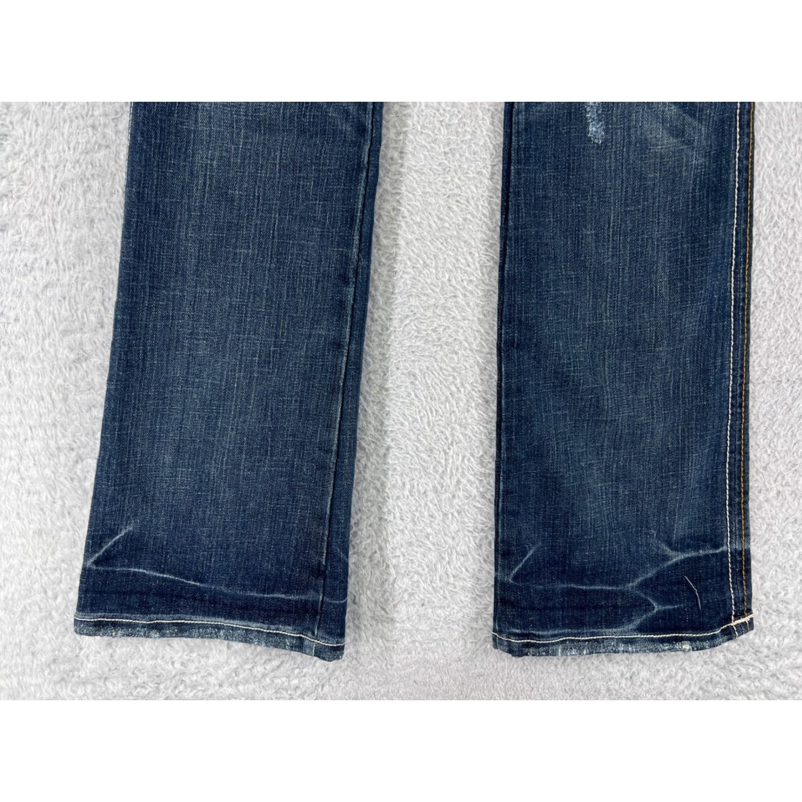 AG Jeans TagJeans Jeans Women 27 Blue Denim Bootcut Distressed Embroidered Womens Size 27" / US 4 / IT 40 - 7 Thumbnail