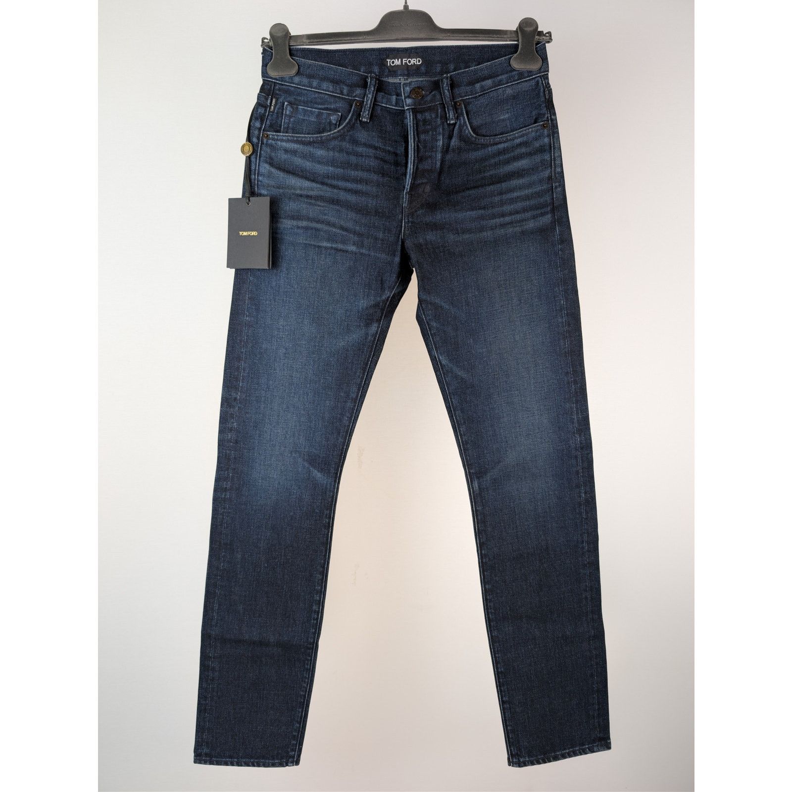 Tom Ford o1rshd1 Slim Fit Denim Jeans in Navy Blue Size US 30 / EU 46 - 2 Thumbnail