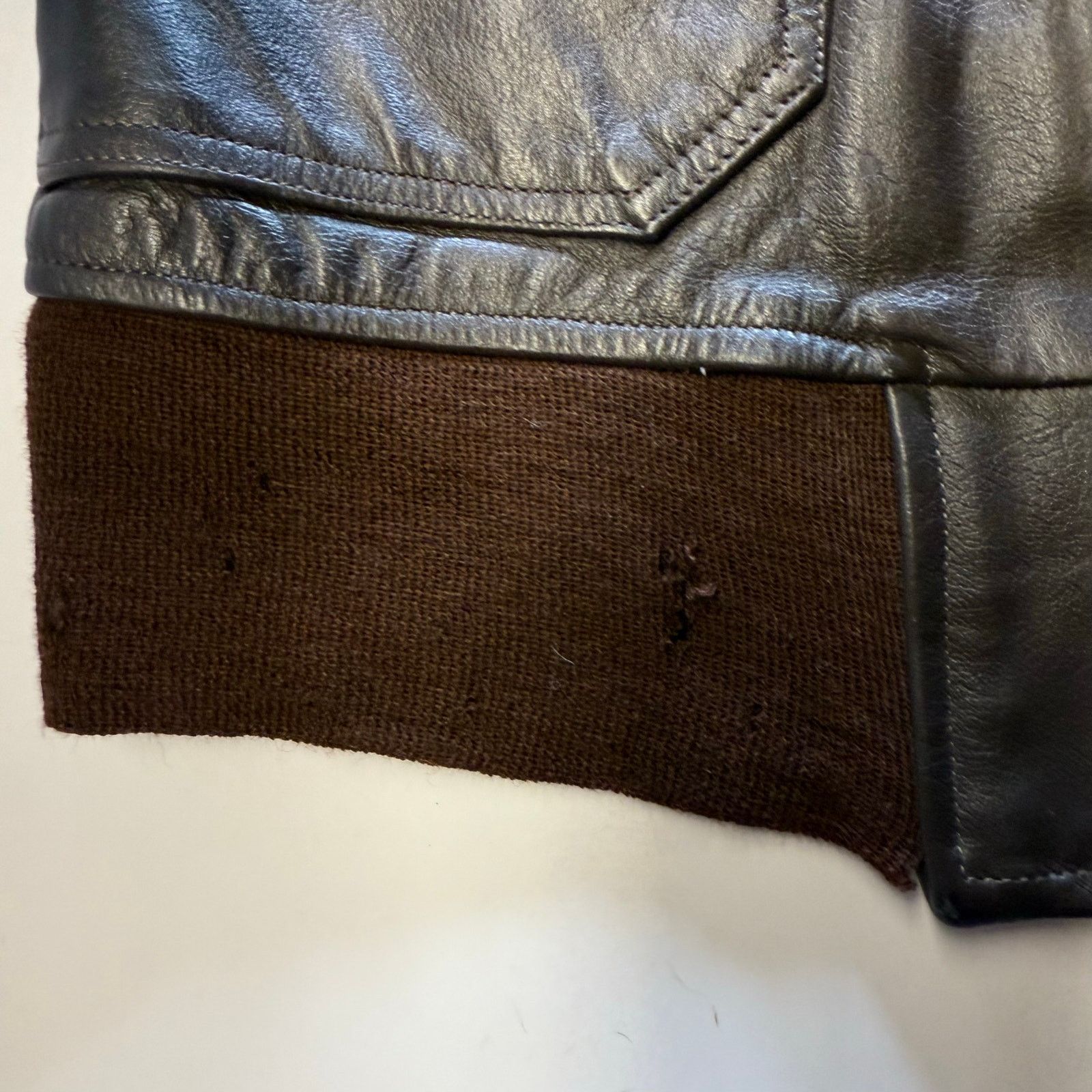 Other Jacket Flyer Leather Brill Bros Inc. Brown/Brown Size 40 Size US XXS / EU 40 - 5 Thumbnail