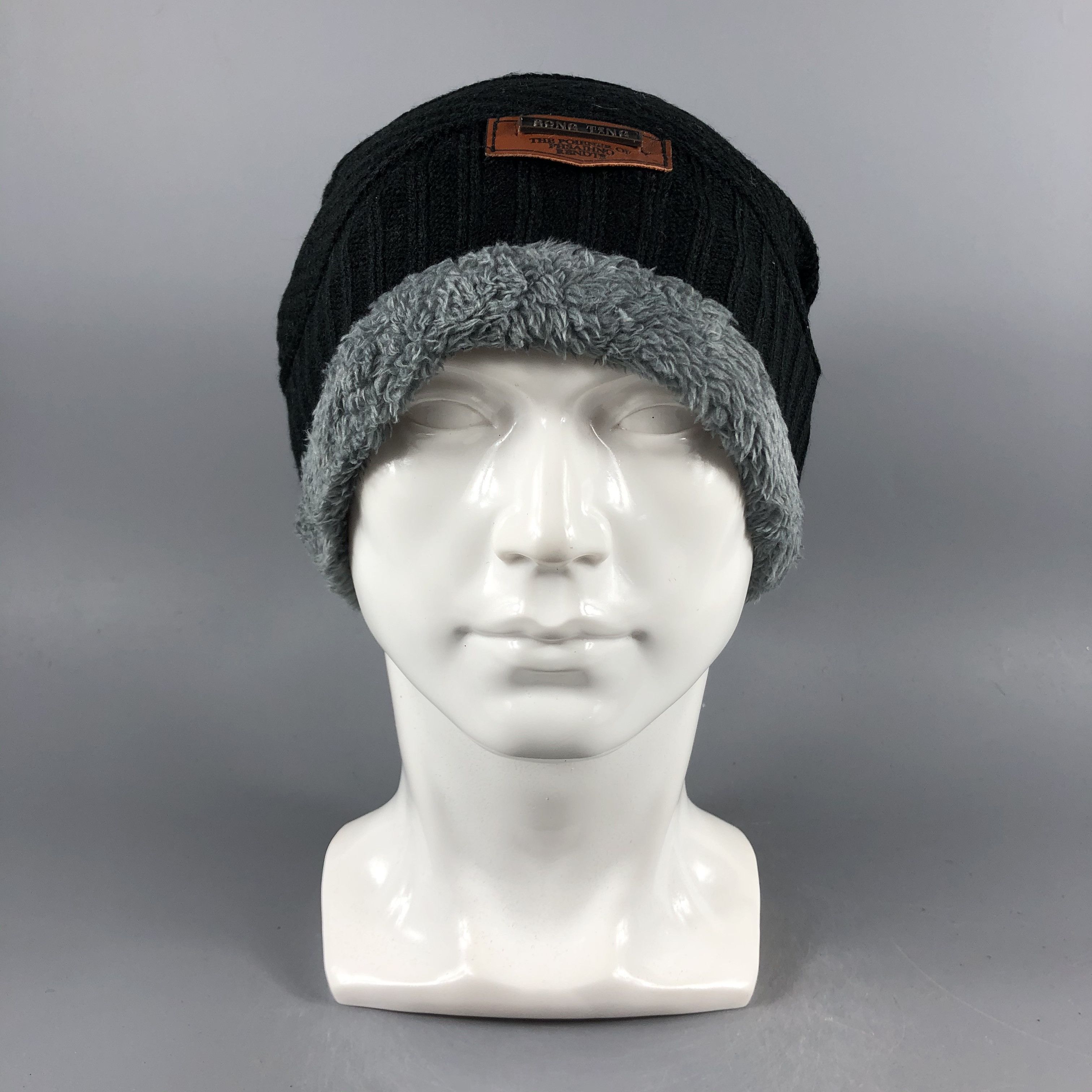 Vintage Song Ting Black Beanie Snow Hat Snow Cap -D1247 Size ONE SIZE - 2 Thumbnail
