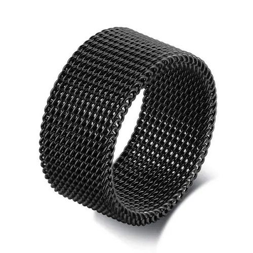 Jewelry STAINLESS STEEL BLACK RING Size ONE SIZE - 3 Thumbnail