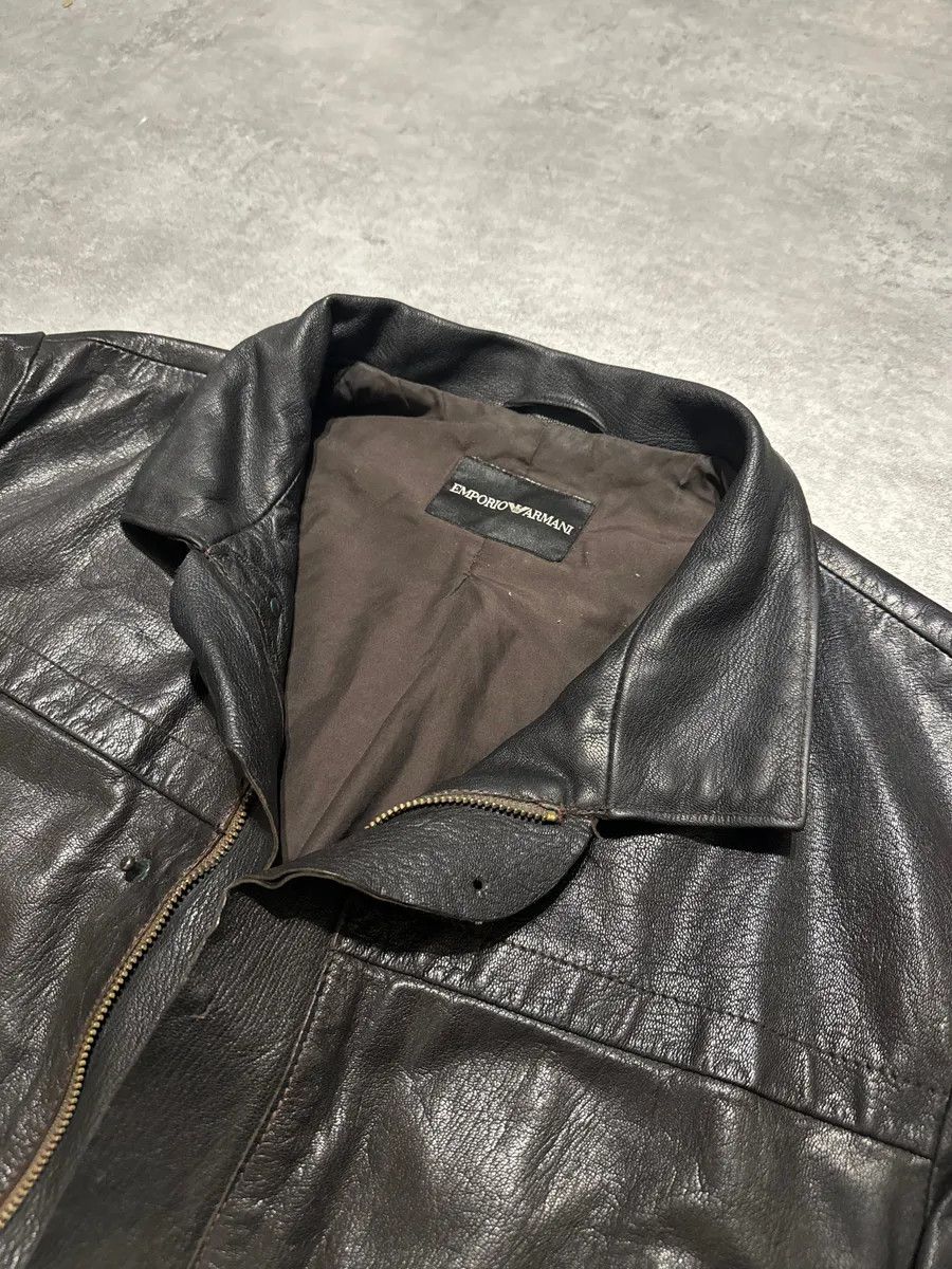Emporio Armani AW2008 Emporio Armani Obscure Premium Alpha Leather Jacket Size US M / EU 48-50 / 2 - 13 Thumbnail