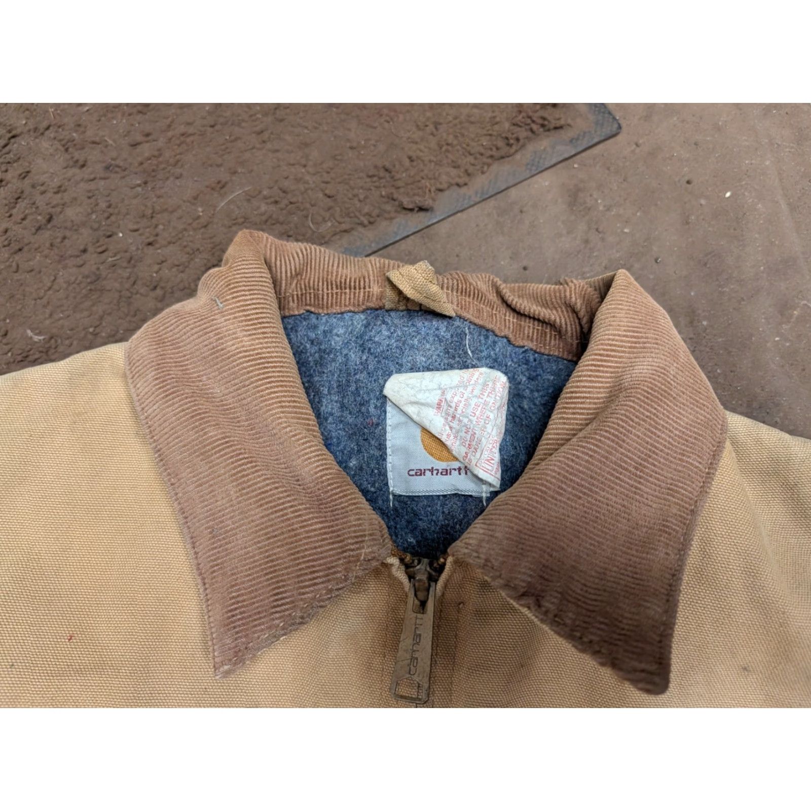 Carhartt VINTAGE Carhartt Jacket Chore Canvas Detroit 1980s 48 Beige Long Sleeve USA Regular Sized 52 Chest Thrashed Winner by Search Terms Size US M / EU 48-50 / 2 - 4 Thumbnail