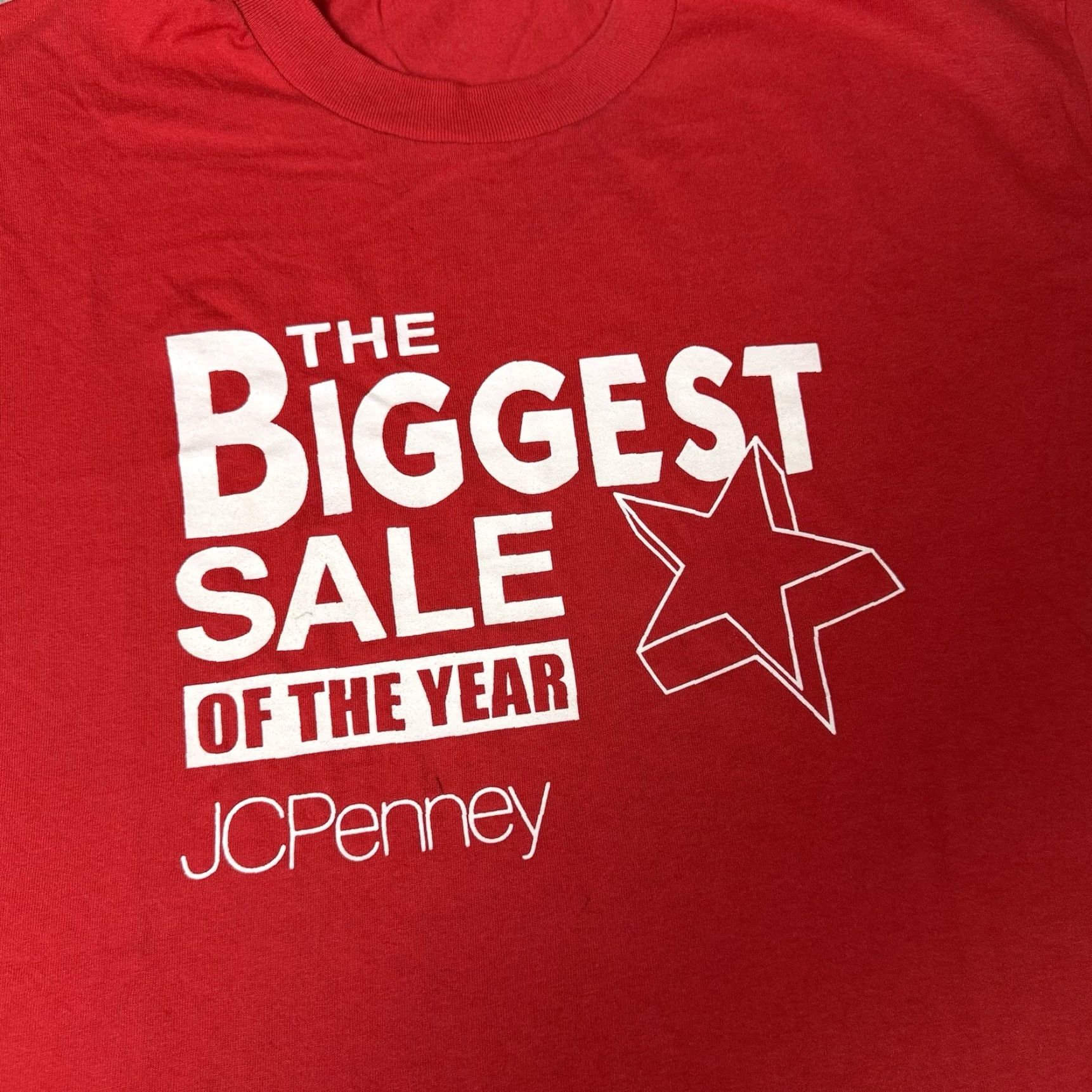 Hanes VINTAGE JC Penney Shirt Mens XL Red Graphic Tee 90s JC Penney Promo Size US XL / EU 56 / 4 - 2 Thumbnail