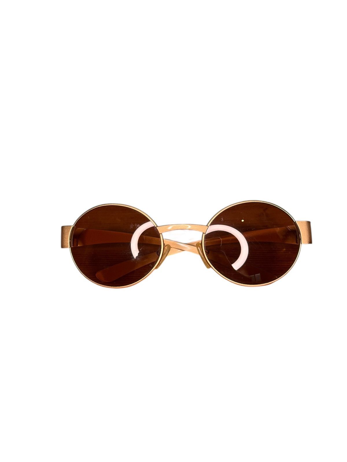 Valentino Valentino SL 5020 Vintage 90s Sunglasses Bronze Oval Bug Eye Size ONE SIZE - 6 Thumbnail