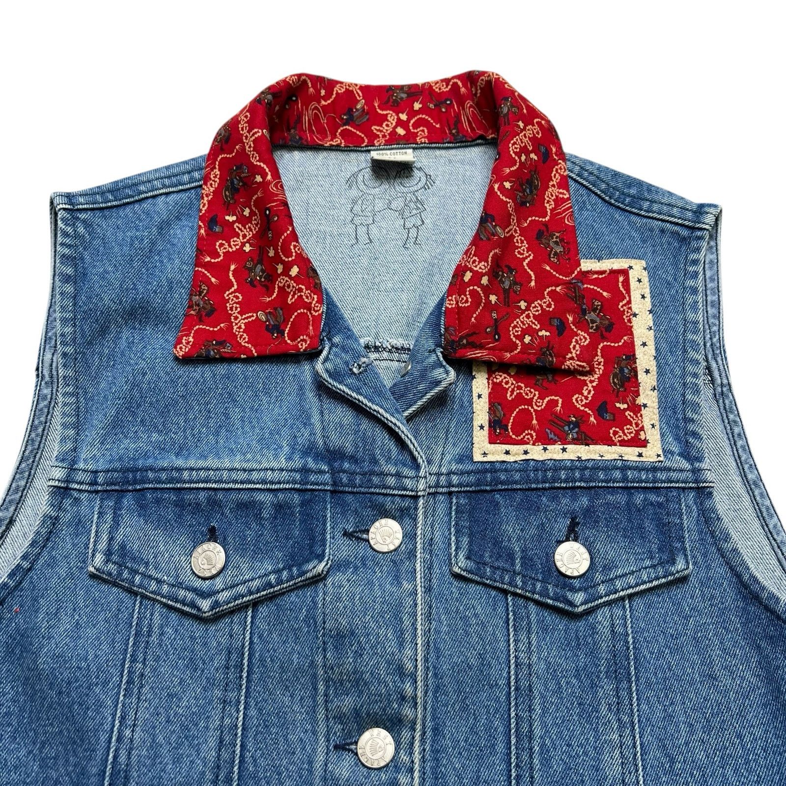 Vintage Vintage Denim Vest Western Cowboy Women Size M Size M / US 6-8 / IT 42-44 - 9 Thumbnail