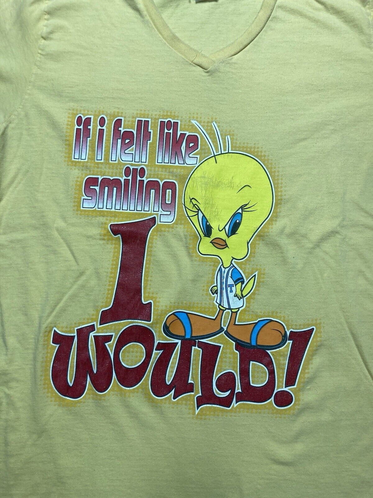 Vintage t shirt tweety bird looney tunes if I felt like smiling XXL Size XXL / US 16-18 / IT 52-54 - 2 Thumbnail