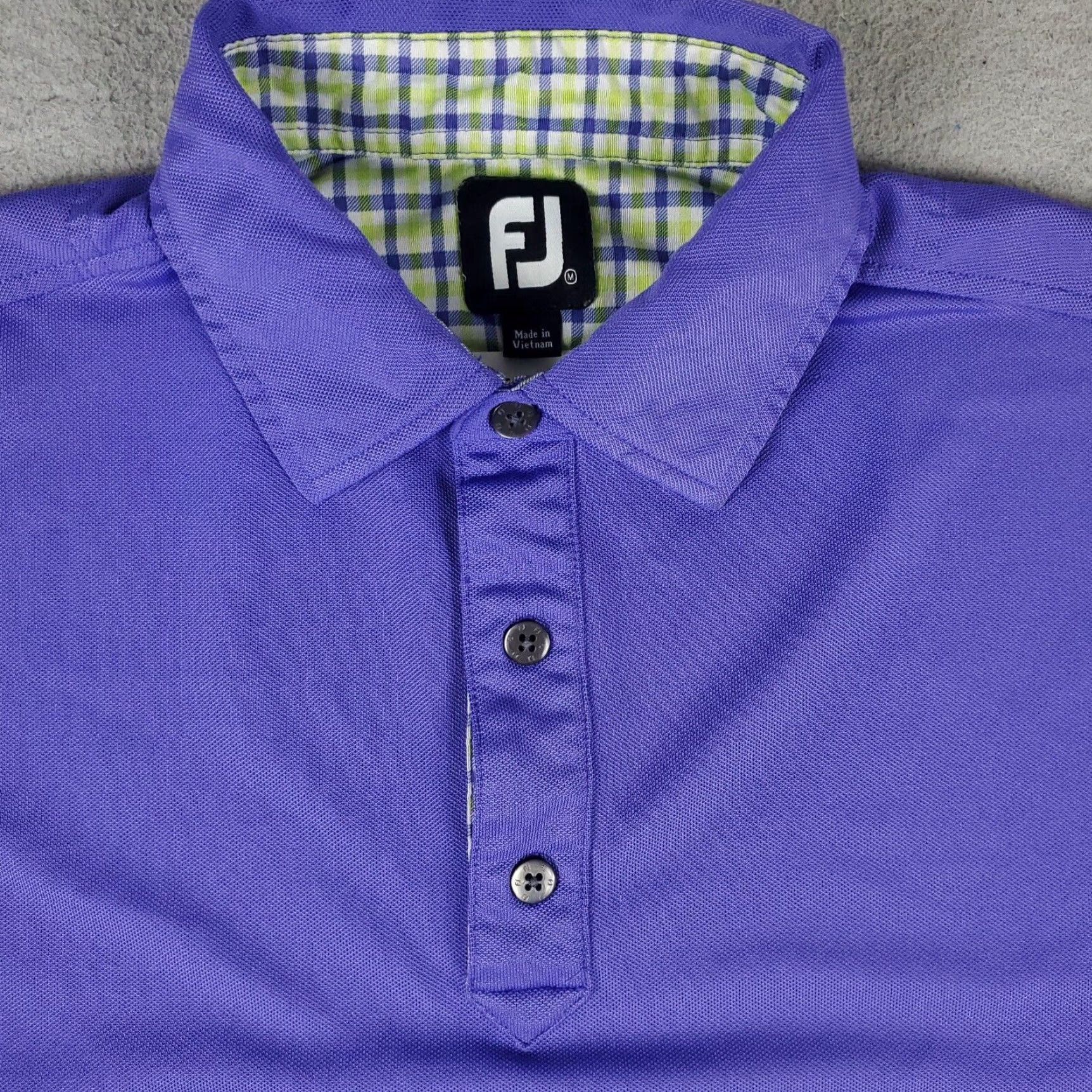Footjoy FJ Polo Shirt Mens M Purple Golf Casual Short Sleeve Polo Shirt Mens Purple Sports Modern Preppy Size US M / EU 48-50 / 2 - 2 Thumbnail