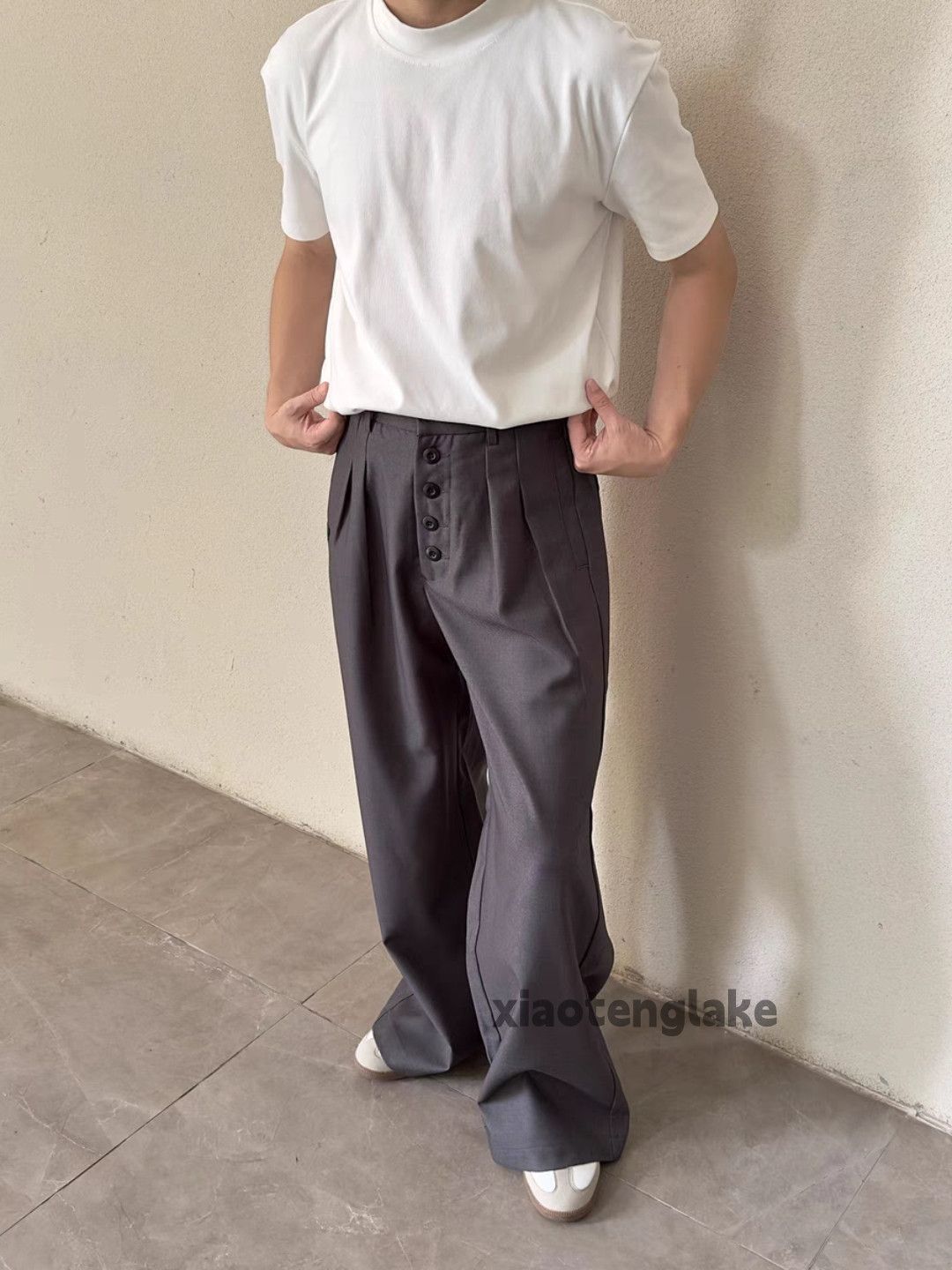 Designer × Vintage urban retro loose baggy bootcut flared yuppie pants Size US 32 / EU 48 - 3 Thumbnail