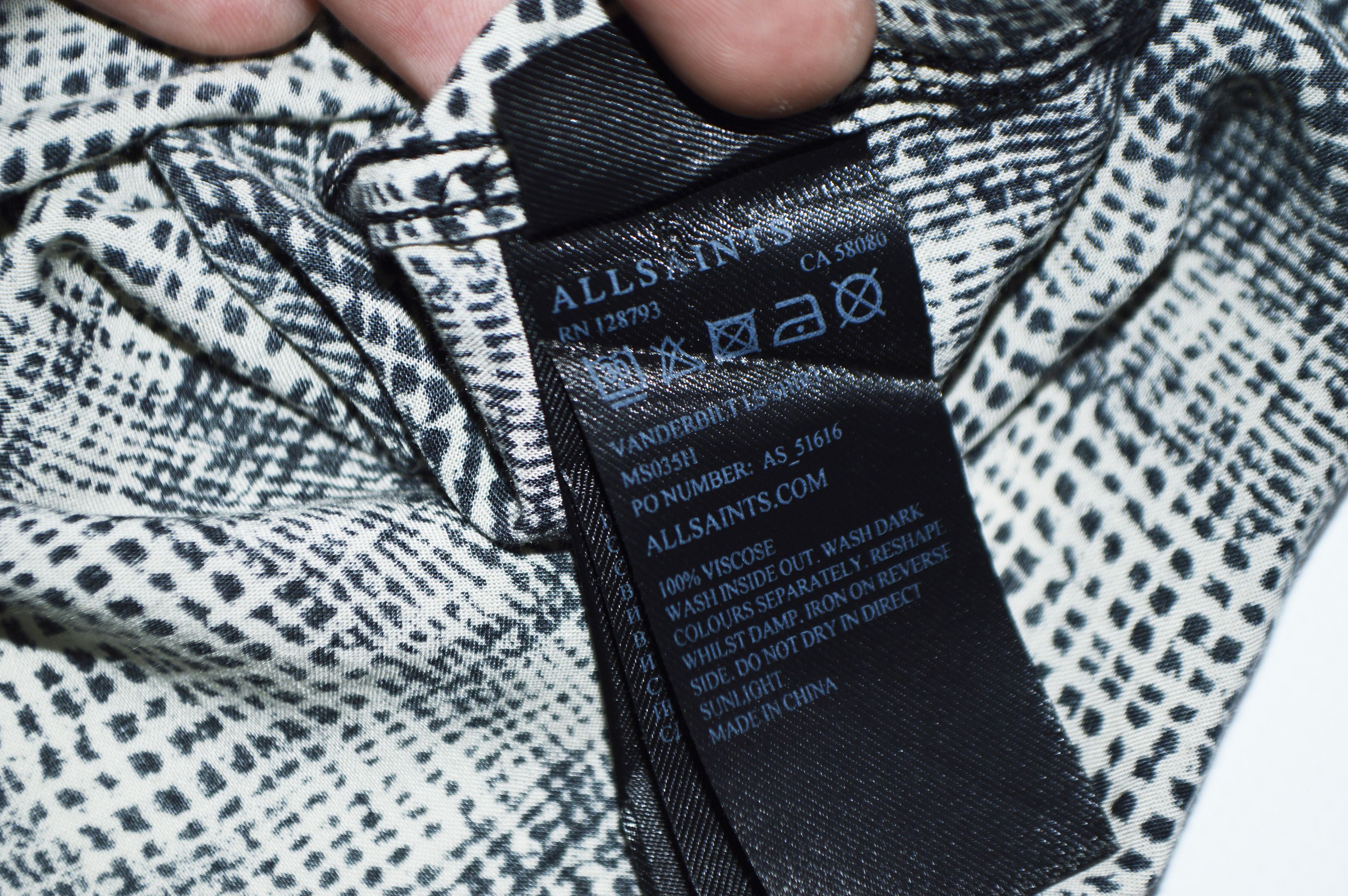 Allsaints AllSaints Vanderbilt Checkred Viscose Shirt Size M Size US M / EU 48-50 / 2 - 6 Thumbnail