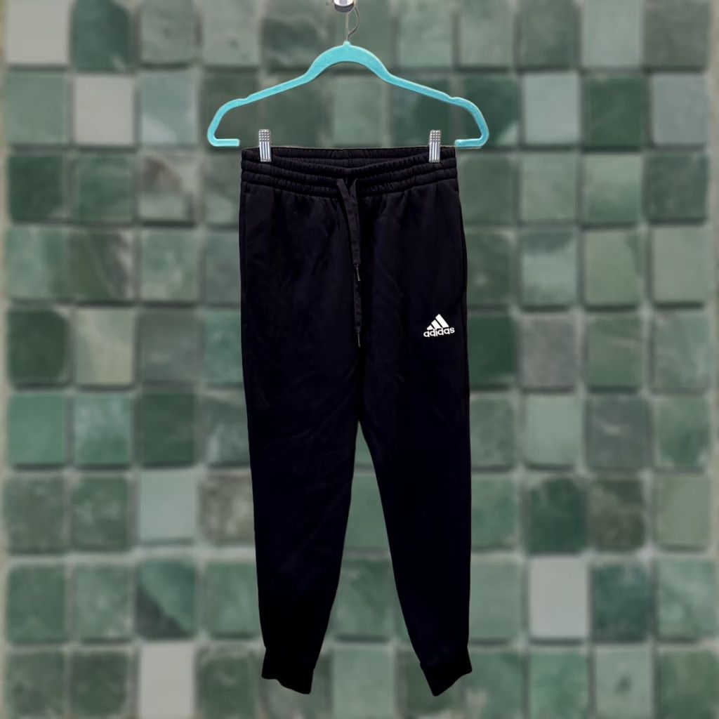 Adidas Adidas Men's S Tapered Joggers Sweatpants Navy Blue Logo Size US 29 - 1 Thumbnail