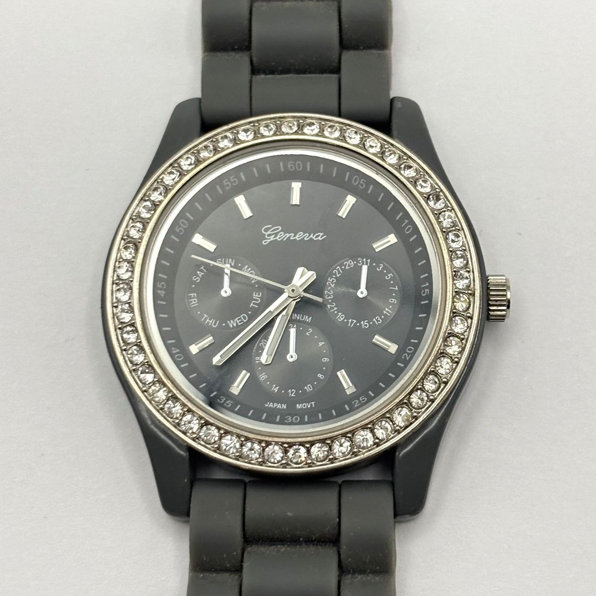 Geneva Silver & Gray Men's Geneva Watch Size ONE SIZE - 2 Thumbnail