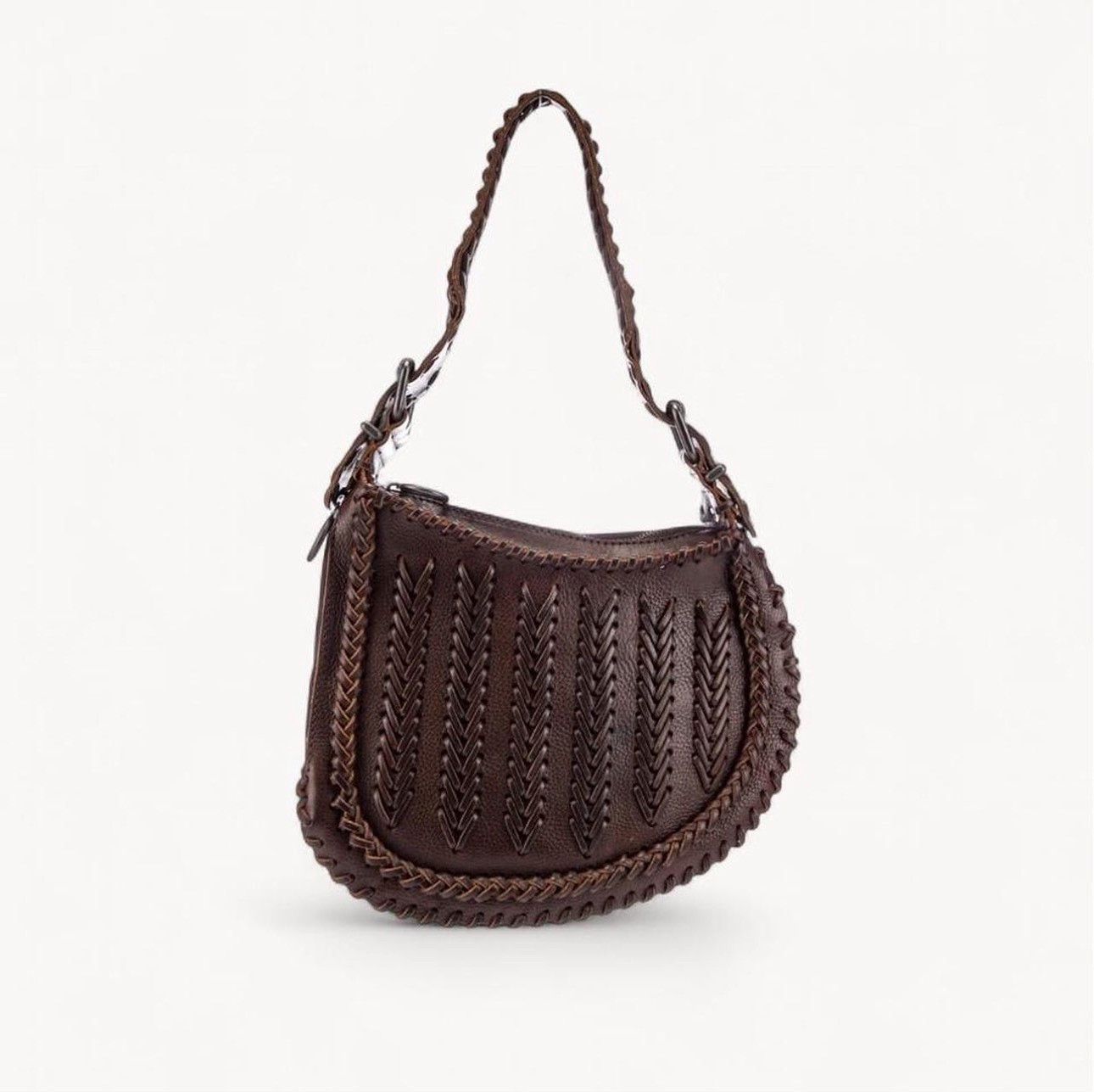 Fendi Fendi Vintage Whipstitch Oyster Leather Shoulder Bag Rare Size ONE SIZE - 1 Thumbnail