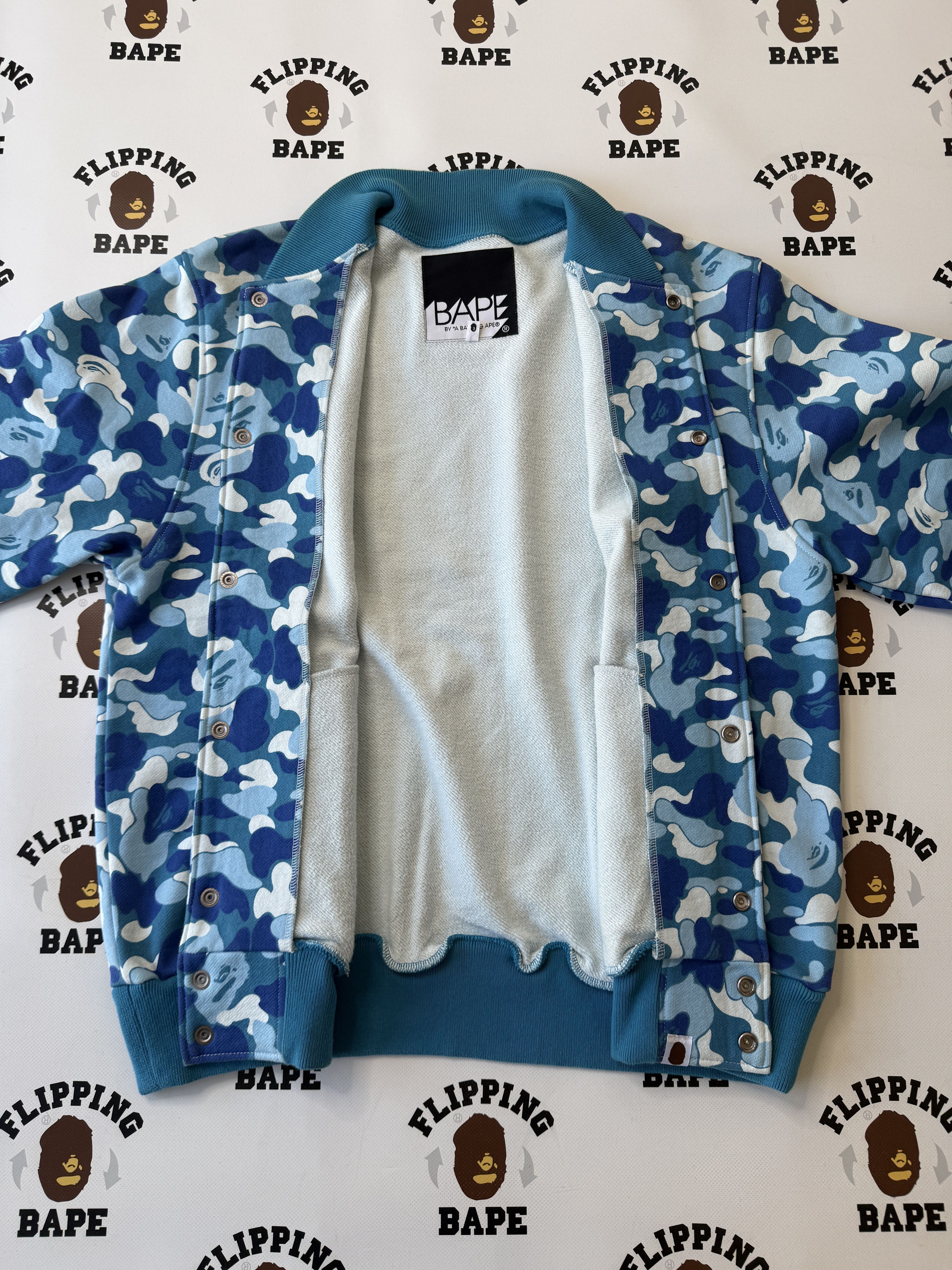 Bape BAPE NIGO FAVORITE SHOP ABC CAMO SWEAT VARSITY JACKET (2008) Size US L / EU 52-54 / 3 - 4 Thumbnail