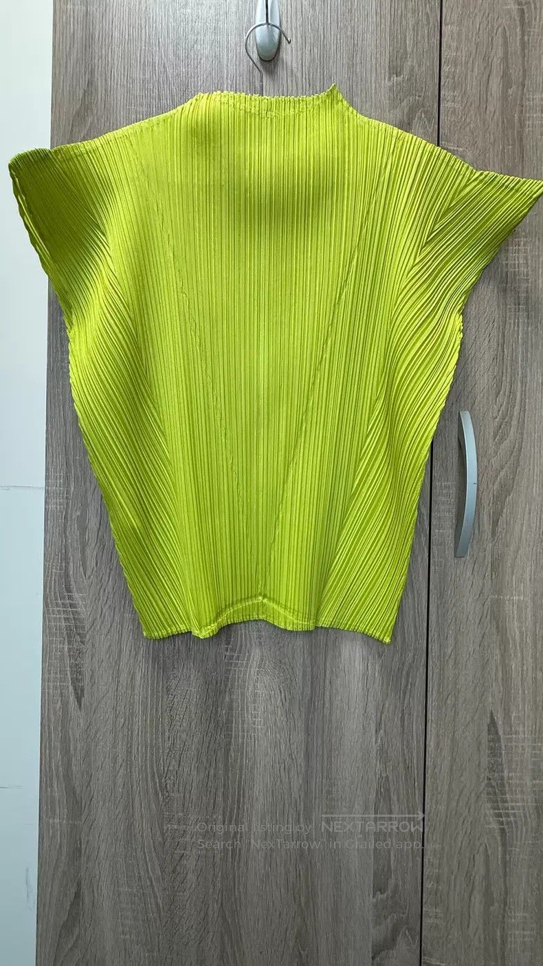 Issey Miyake Issey Miyake size:3 Pleated Irregular Pants Fluorescent Gr Size 31" - 9 Thumbnail