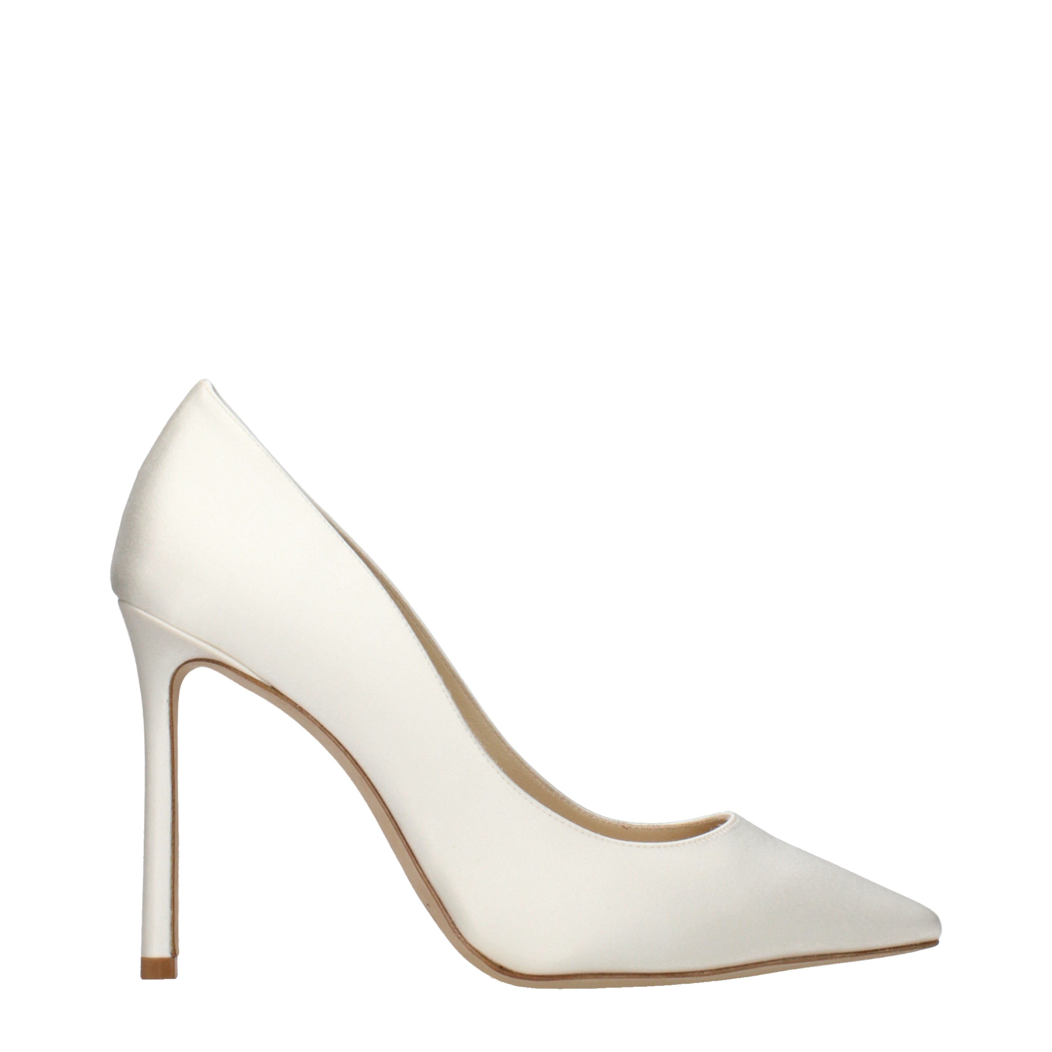Jimmy Choo Jimmy Choo Pumps Women Satin Beige/Ivory Size US 11 / IT 41 - 1 Thumbnail