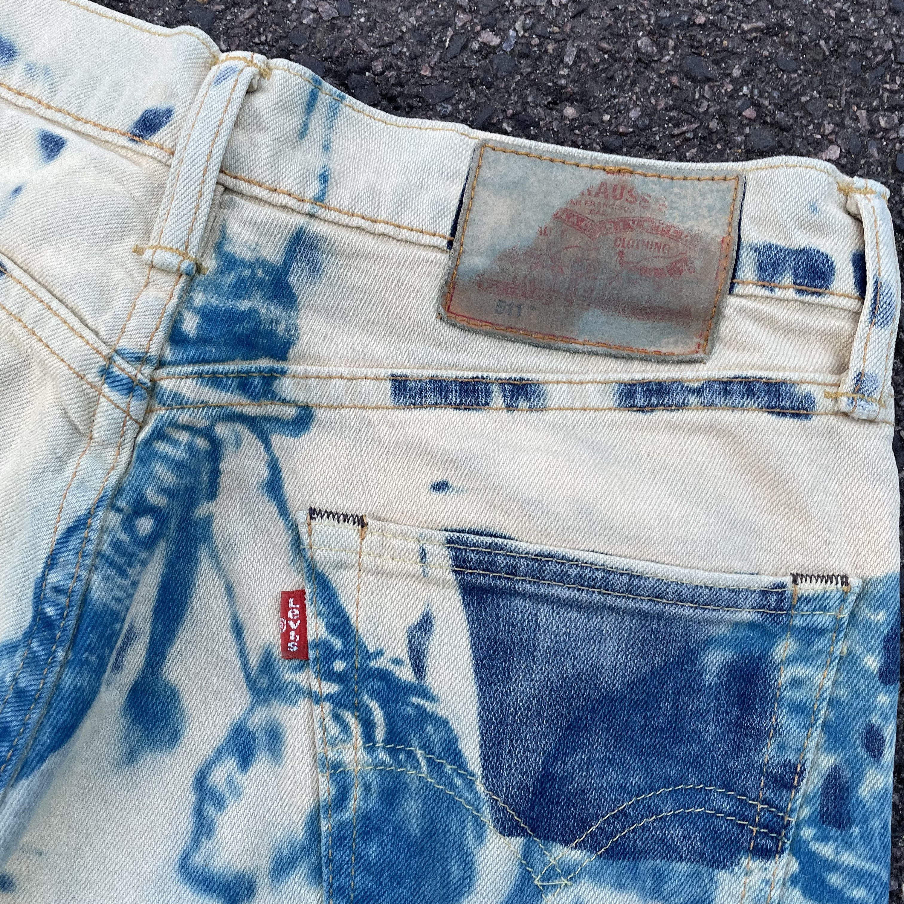 Levi's Custom baggy Levi's Jeans japanese style art Y2K Grunge Alt Size US 30 / EU 46 - 6 Thumbnail