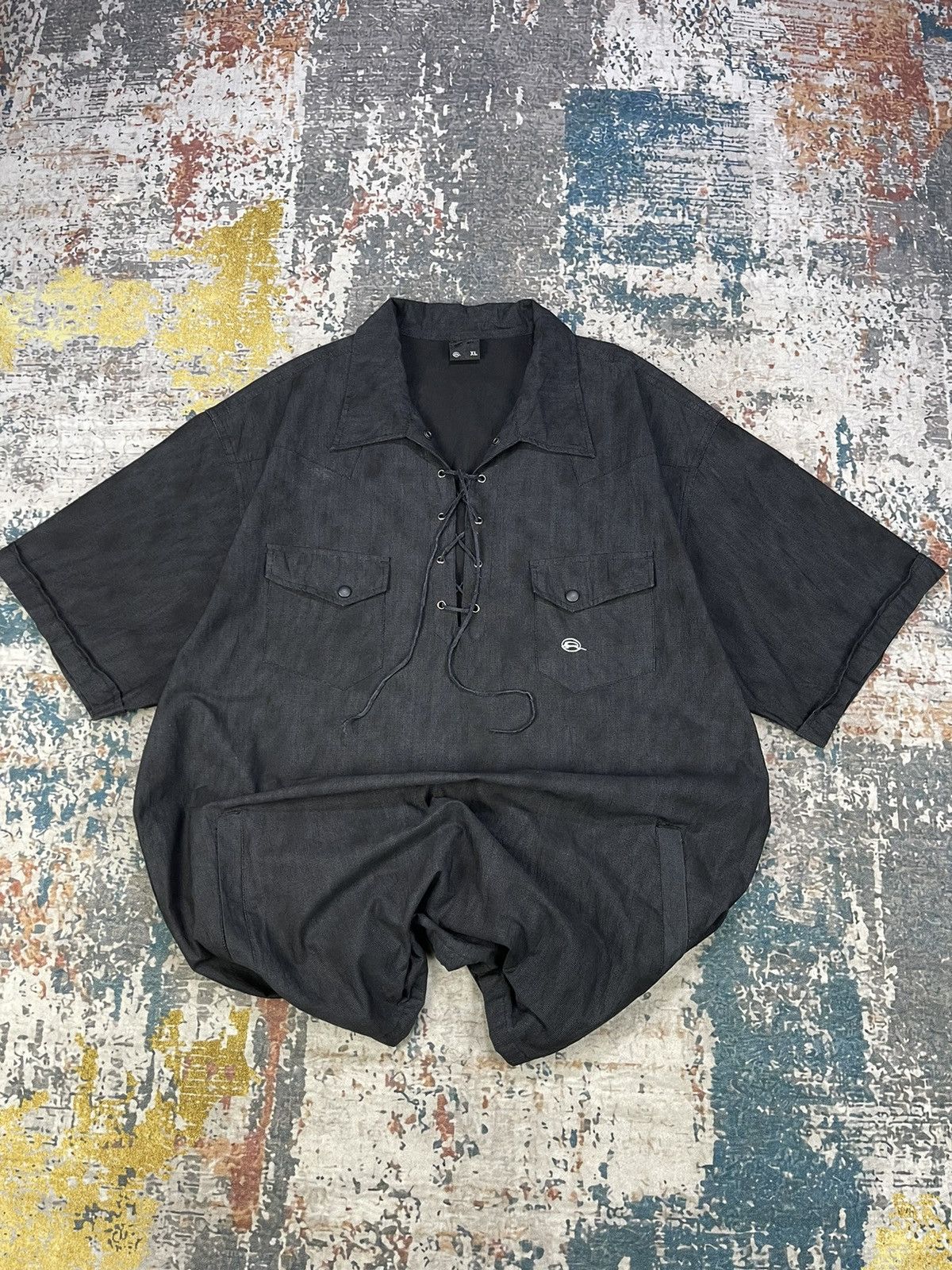 Japanese Brand Impala Rare Character Lace-Up Loose-Fit Pull Over Size US L / EU 52-54 / 3 - 3 Thumbnail