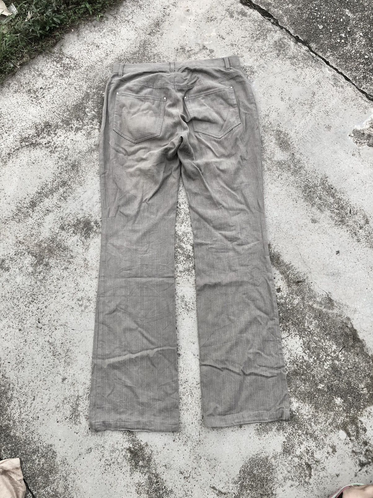 Katharine Hamnett London × Vintage FLARED⚡️⚡️HAMNETT STRIPED DENIM Size US 32 / EU 48 - 9 Thumbnail