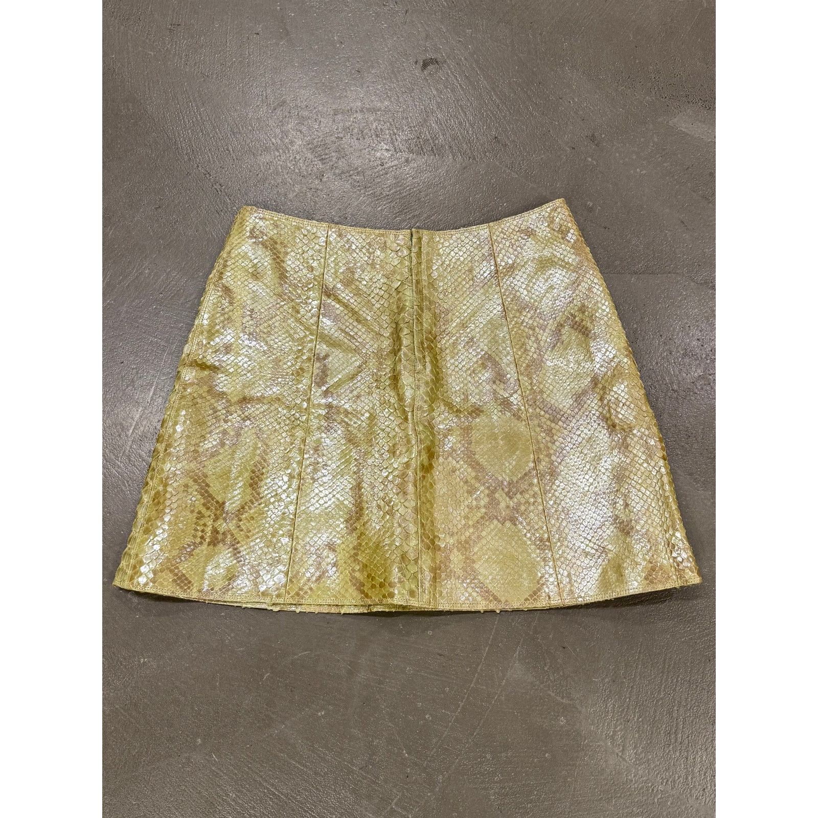 Versace 1990s Gianni Versace real Python mini skirt Size 30" / US 8 / IT 44 - 1 Thumbnail