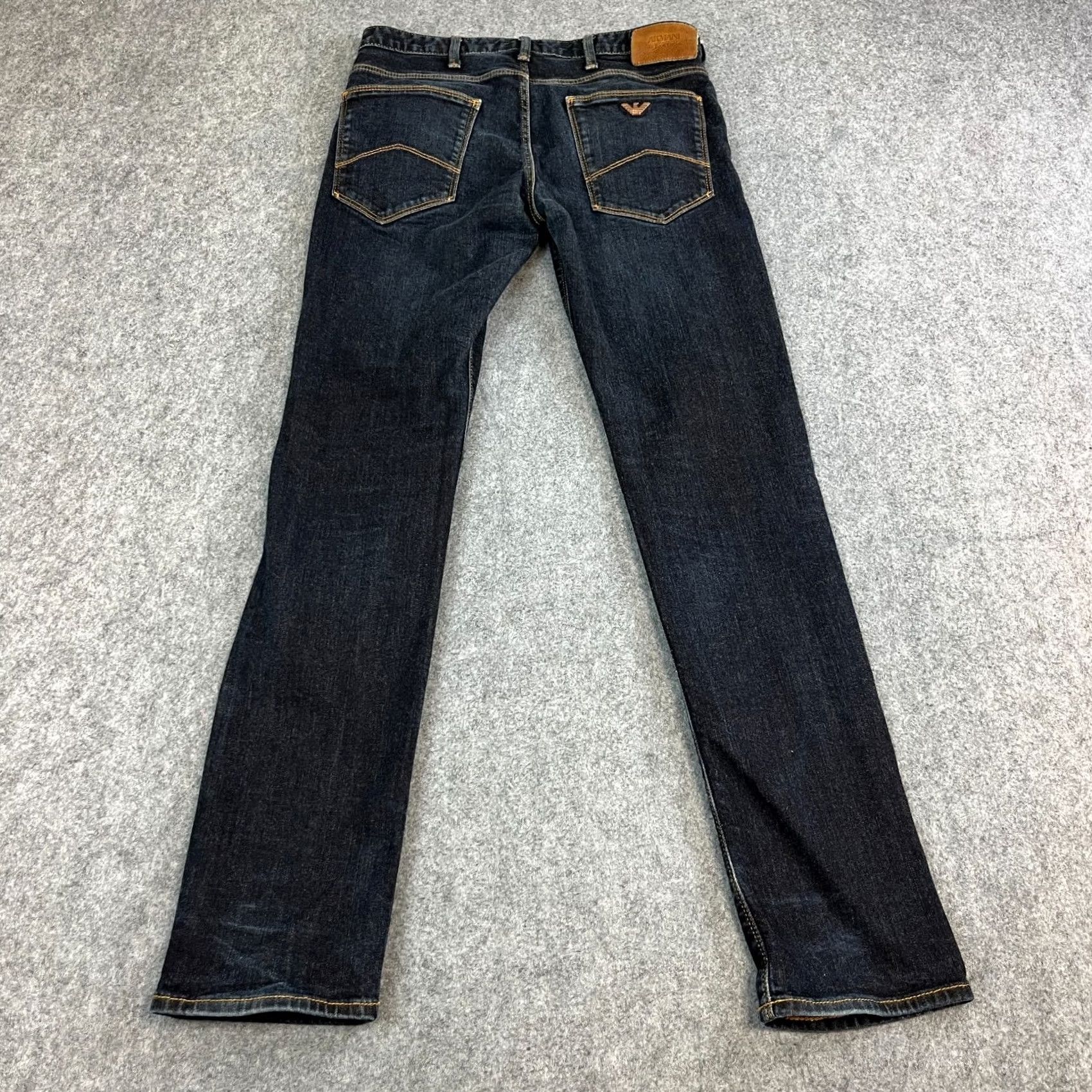 Vintage Armani Jeans Jeans Slim Skinny 30 Dark Wash Blue Stretch J06 GA Men Size US 30 / EU 46 - 2 Thumbnail