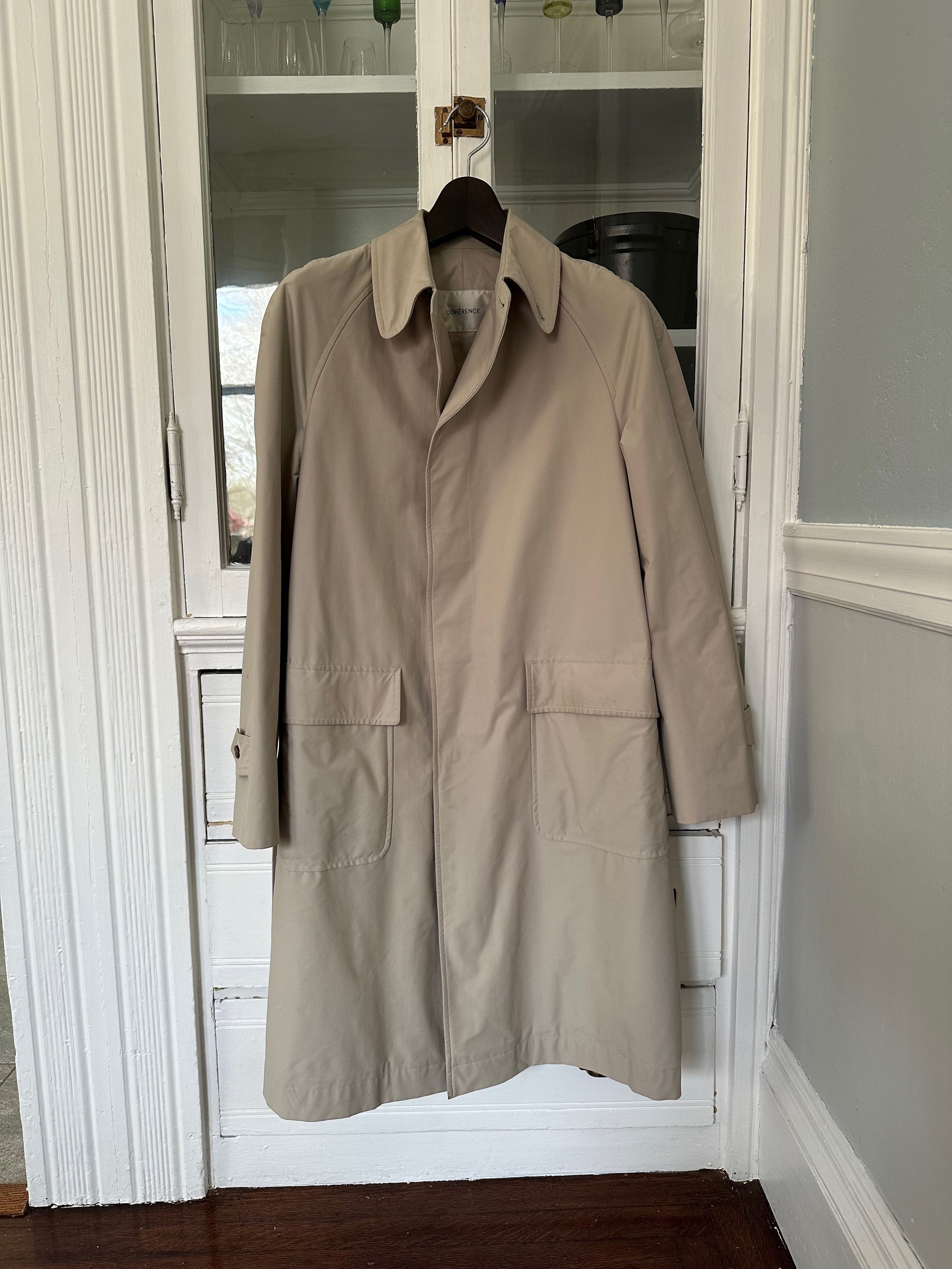 Japanese Brand Coherence SID Twill Jersey Trench/Rain Coat Size US M / EU 48-50 / 2 - 1 Thumbnail