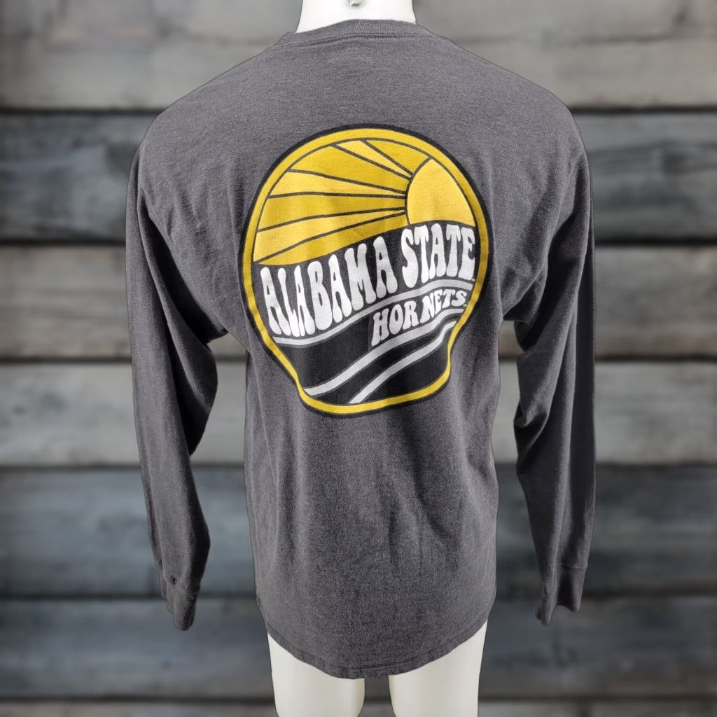 Champion VINTAGE Champinon Alabama State University ASU Hornets Gray Long Sleeve Shirt Large Size US L / EU 52-54 / 3 - 1 Thumbnail