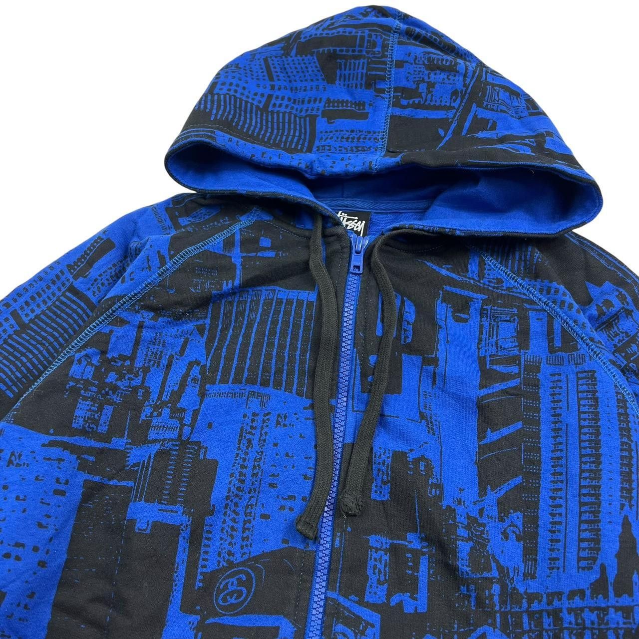 Stussy Vintage 2000s Stussy New York Zip Up Hoodie Blue - Small Size US M / EU 48-50 / 2 - 2 Thumbnail