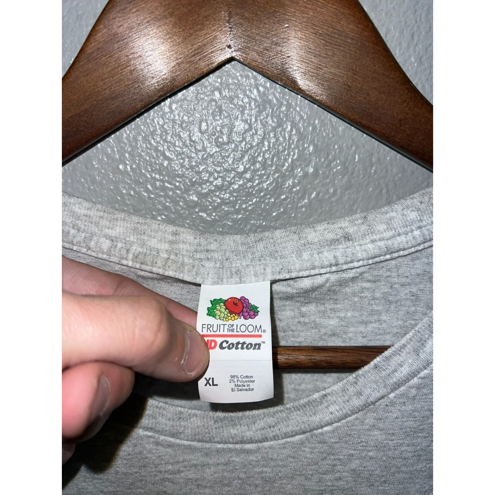 Fruit Of The Loom Rusty Rierson Shirt Country Musician Singer Tour Gray Tee XL Size US XL / EU 56 / 4 - 5 Thumbnail