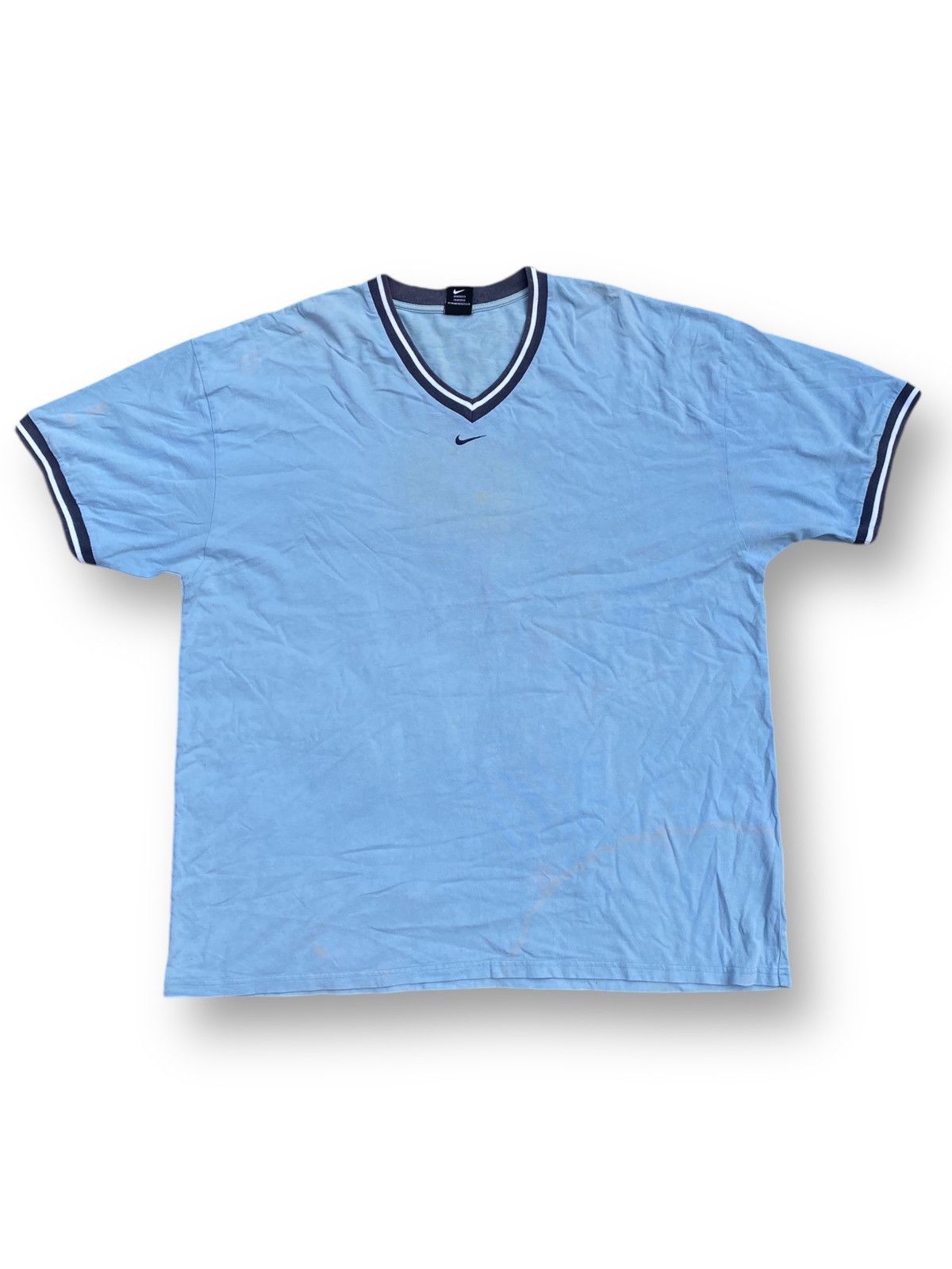 Nike × Vintage Vintage Nike Small Center Embroidery Logo Shirt. #C4 Size US XXL / EU 58 / 5 - 1 Thumbnail