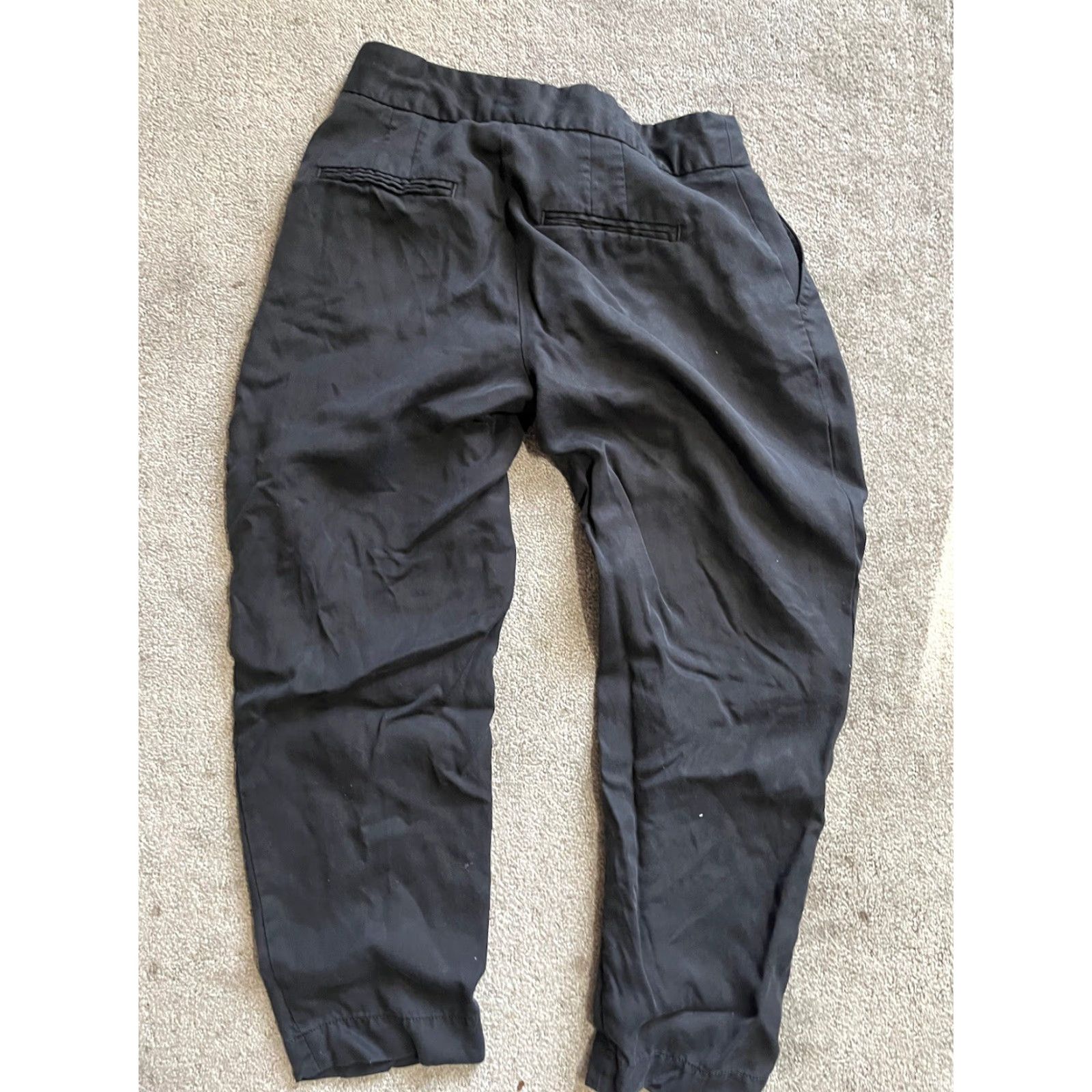 Gap VINTAGE Gap Khaki Pants Women Size 2 Straight Slim Lyocell Black Casual Business Size ONE SIZE - 4 Thumbnail