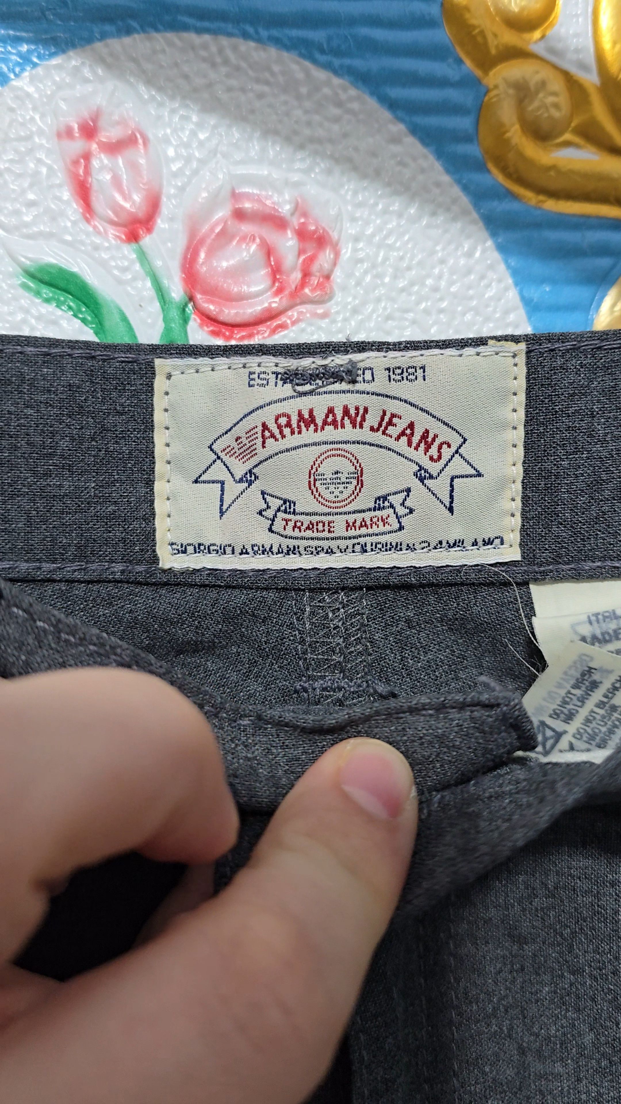 Giorgio Armani GIORGIO ARMANI pants VINTAGE high waist New with tag Size 27" / US 4 / IT 40 - 2 Thumbnail