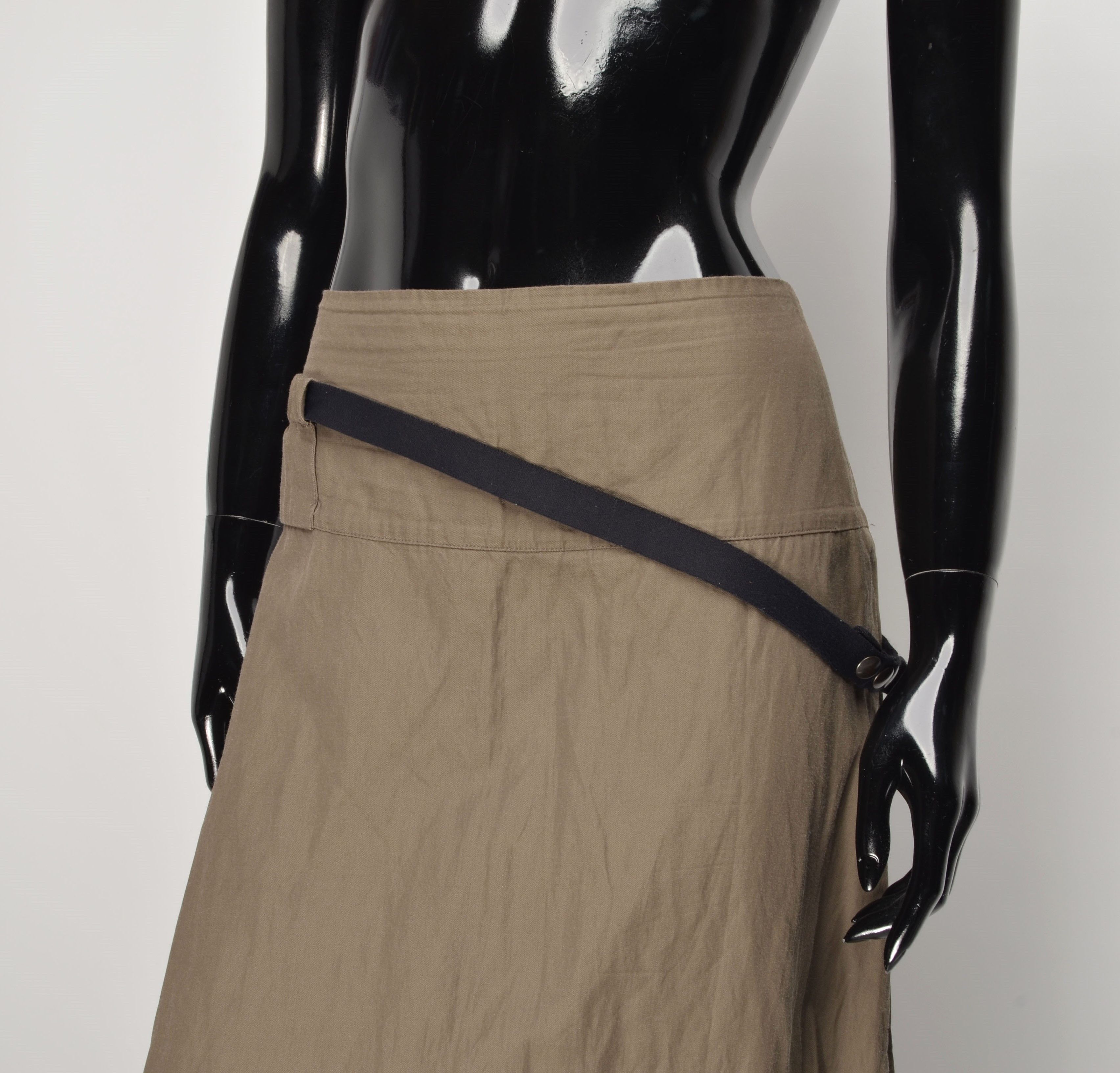 Sarah Pacini Sarah Pacini Avant Garde Gray Midi Skirt Size 34" / US 12 / IT 48 - 2 Thumbnail