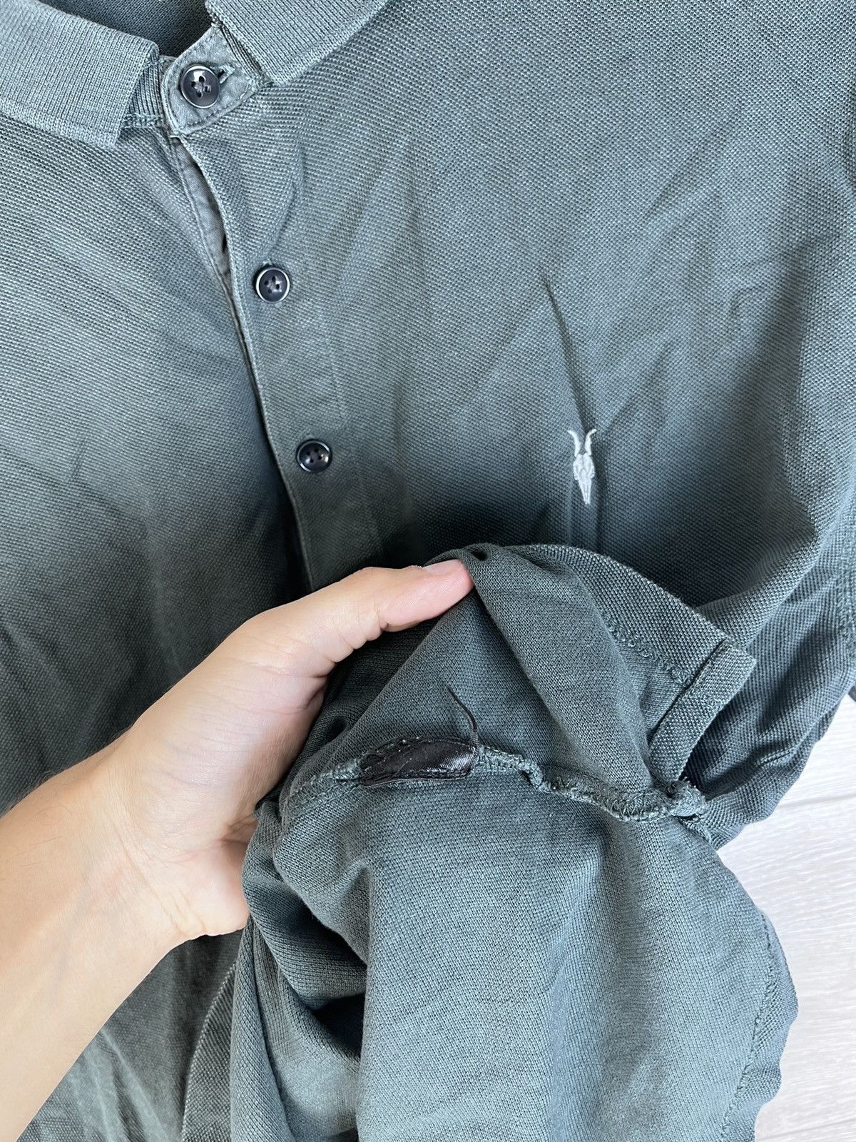 Allsaints Men’s polo Allsaints size L green cotton 100% Size US L / EU 52-54 / 3 - 6 Thumbnail