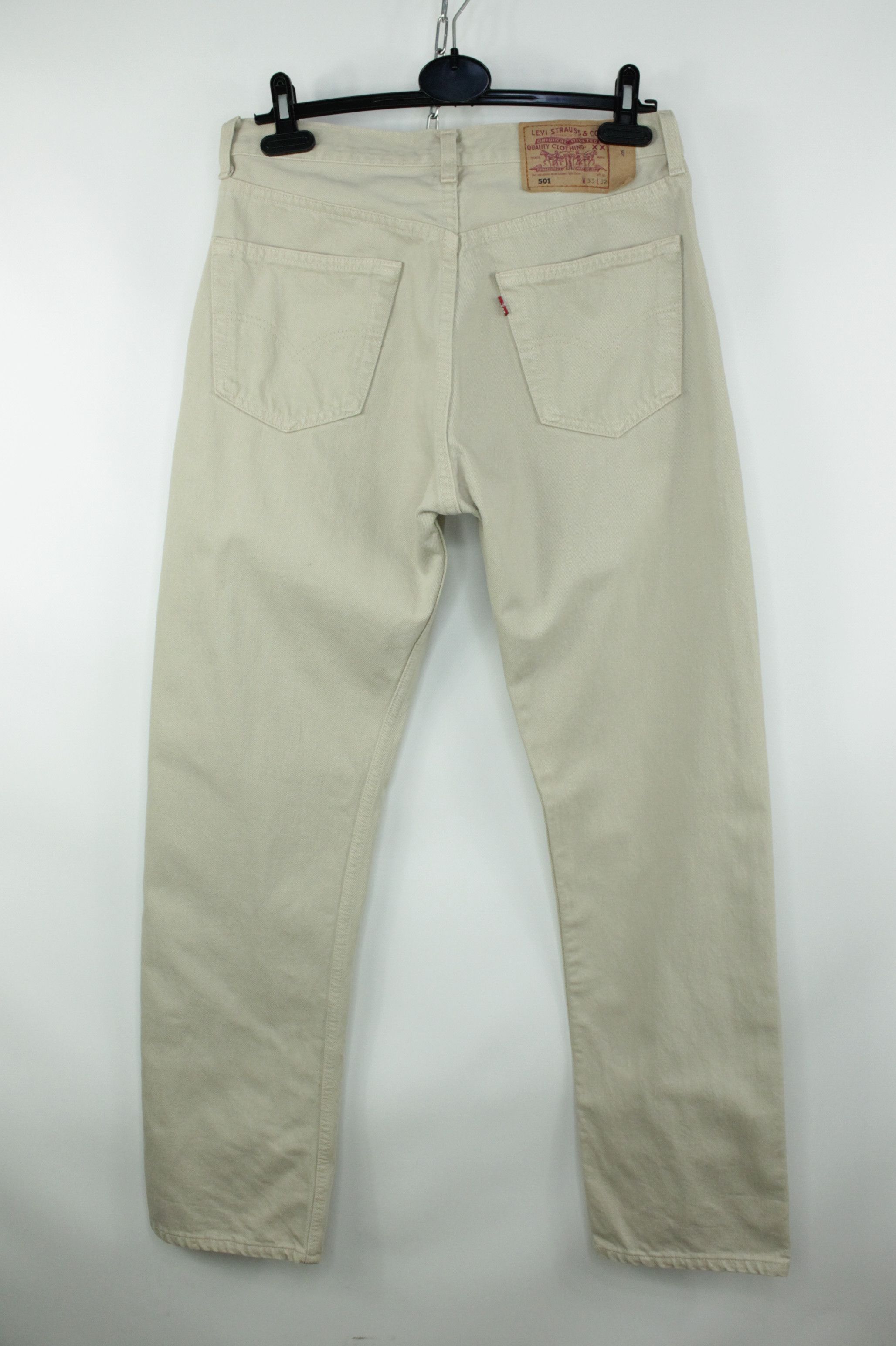 Levi's Vintage Levi's 501 Beige Denim Made In USA Men's Jeans Size US 33 - 1 Thumbnail