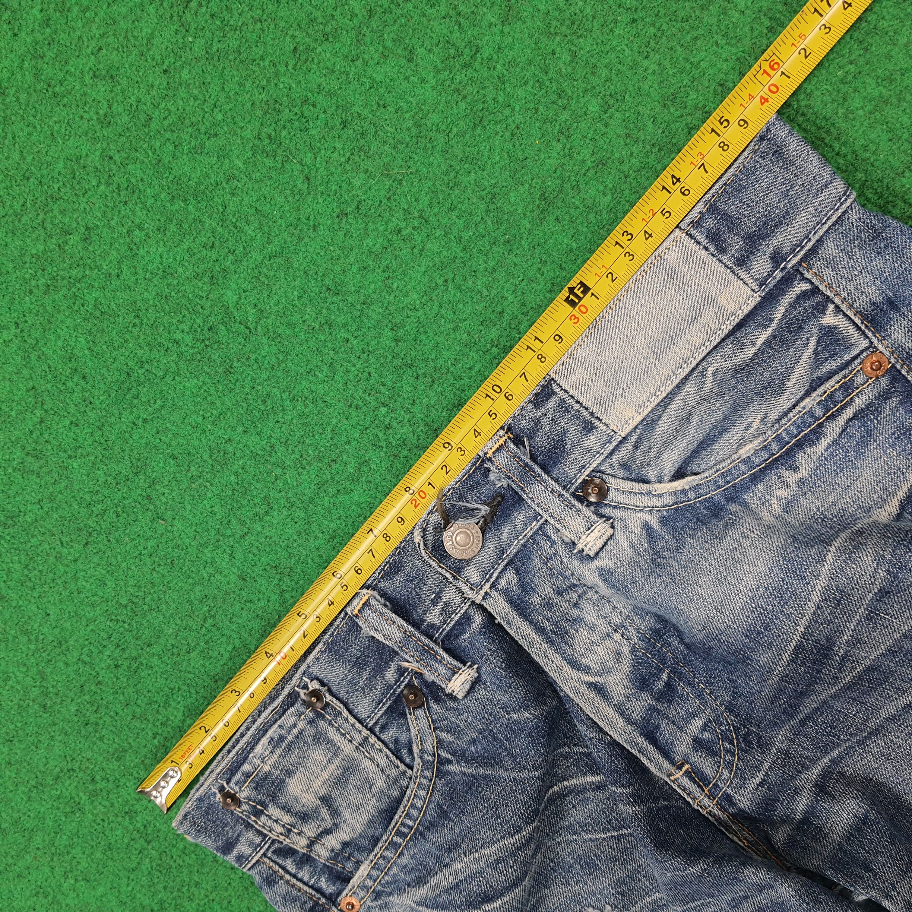 Levi's Vintage 501 E Selvedge Distressed Jeans E1N39 Size US 30 / EU 46 - 12 Thumbnail