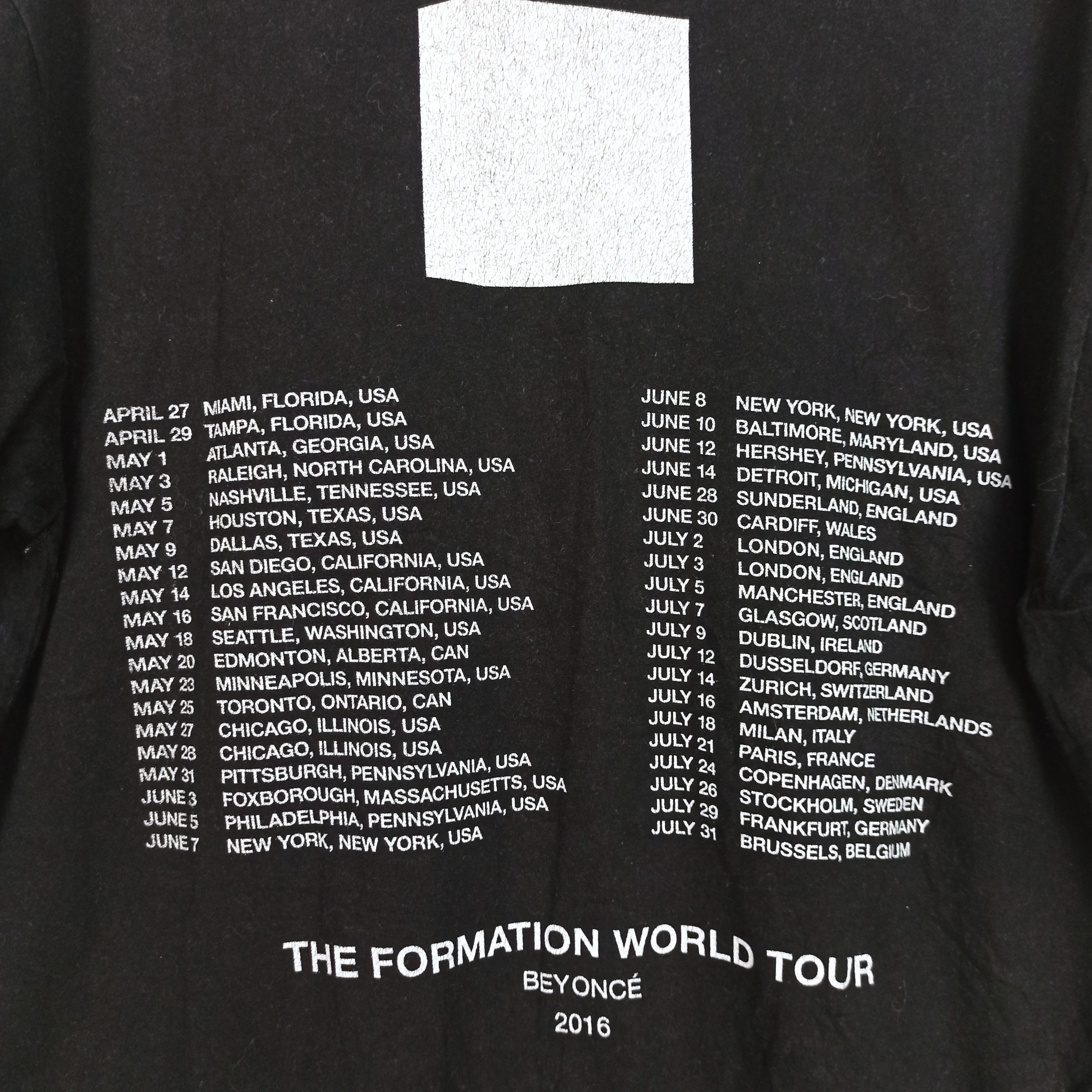 Band Tees × Beyonce × Rap Tees The Formation World Tour BEYONCE 2016 Promo Tees Size US L / EU 52-54 / 3 - 5 Thumbnail