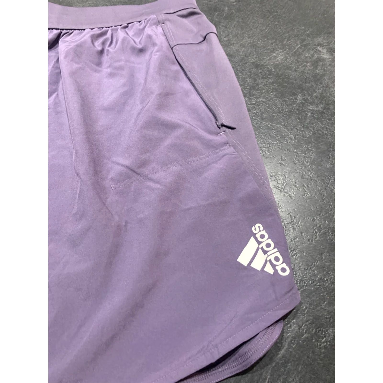 Adidas Adidas Men's Yoga Shorts 2XL Activewear 7" Inseam Purple AEROREADY Gym Training Size US 39 - 2 Thumbnail