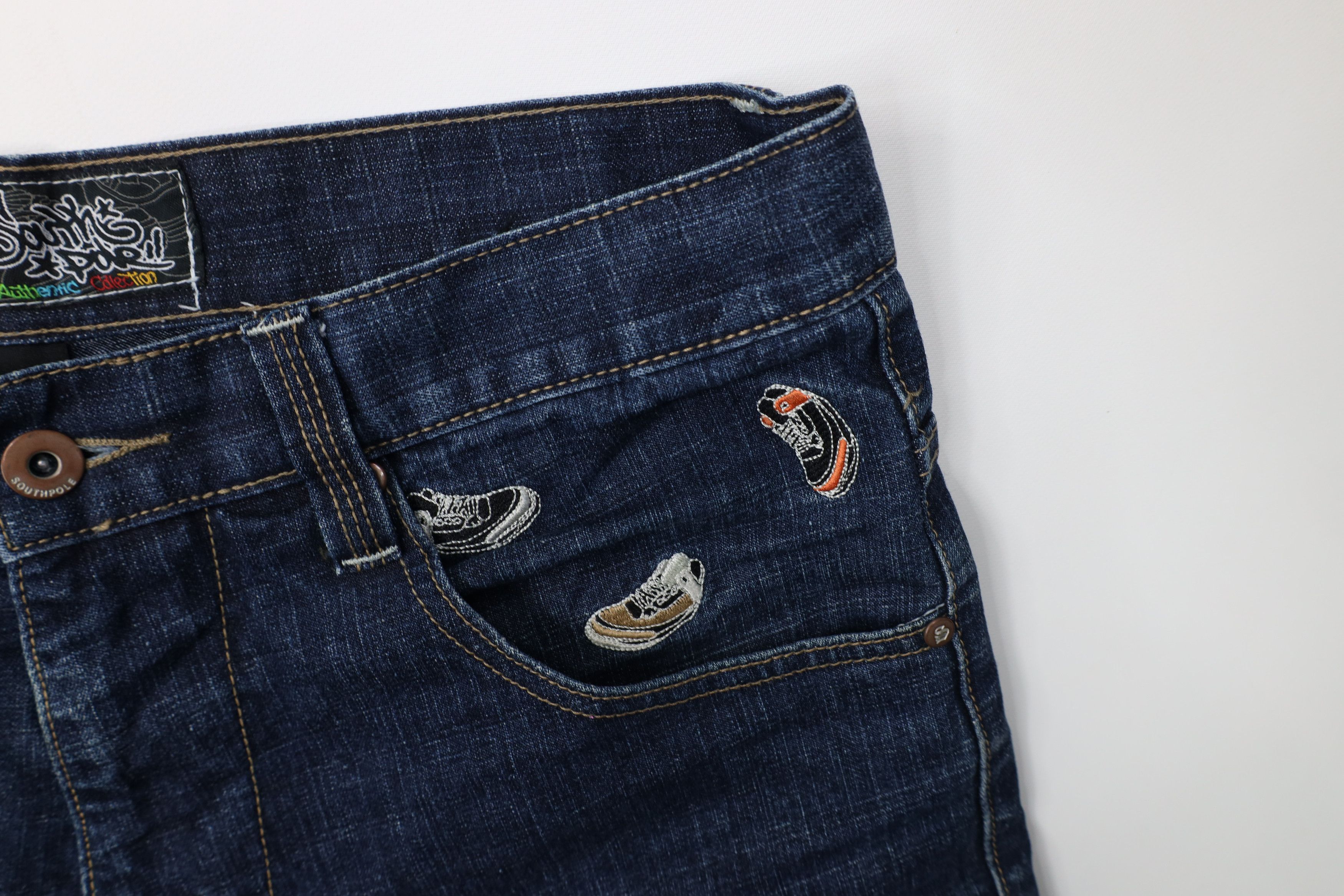 Southpole Vintage 90s Y2K Southpole Wide Leg Denim Jeans Blue Cotton Size US 34 / EU 50 - 6 Thumbnail