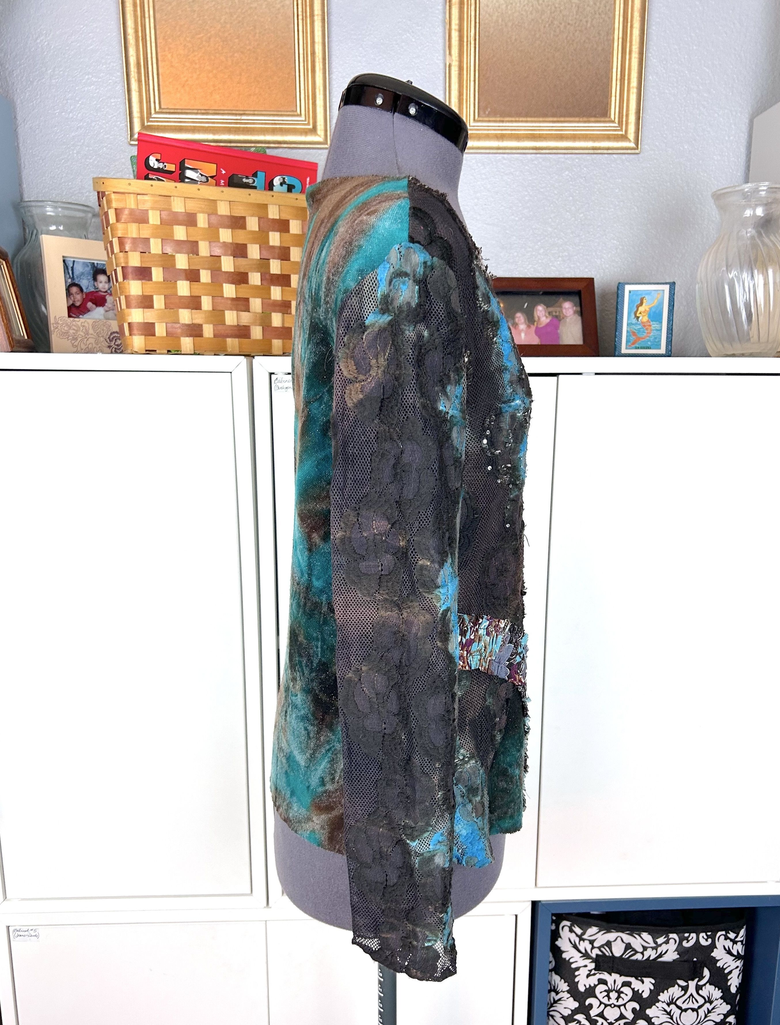 Bloomingdale's Alberto Makali Mixed Media Knit Top Size M / US 6-8 / IT 42-44 - 3 Thumbnail