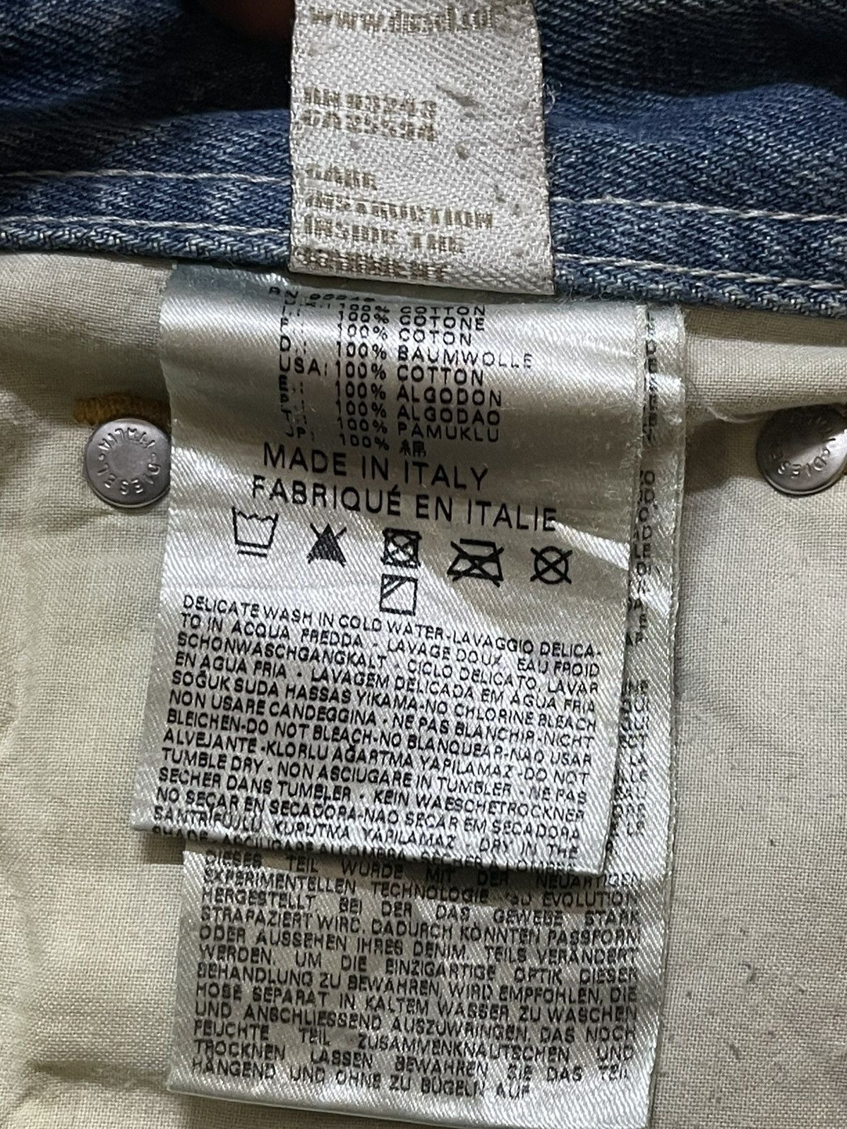 Diesel Vintage Diesel Industry Mud Wash Distressed Style Jeans Size US 33 - 11 Thumbnail
